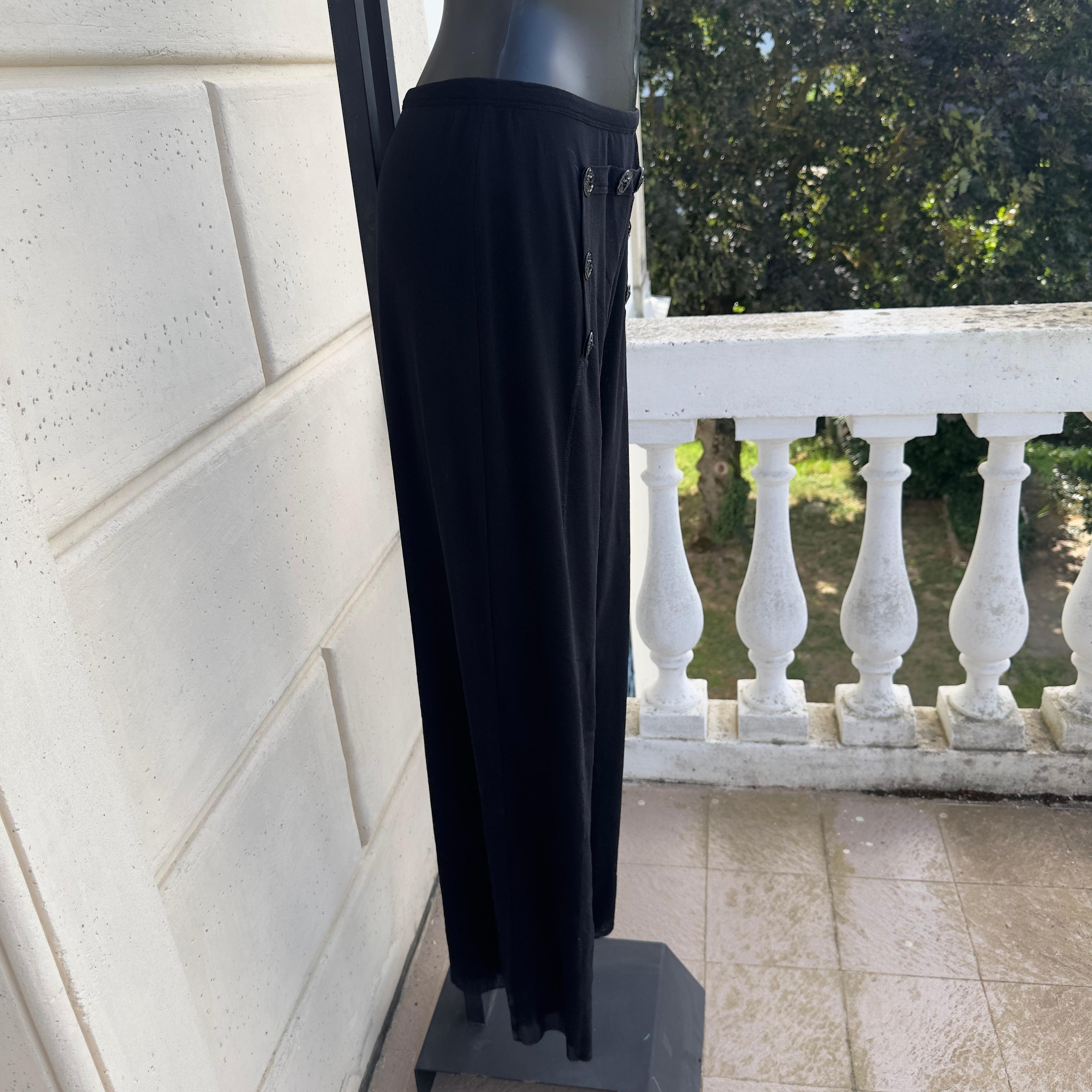 Pantalone Jean Paul Gaultier effetto trasparente In Excellent Condition In Basaluzzo, IT