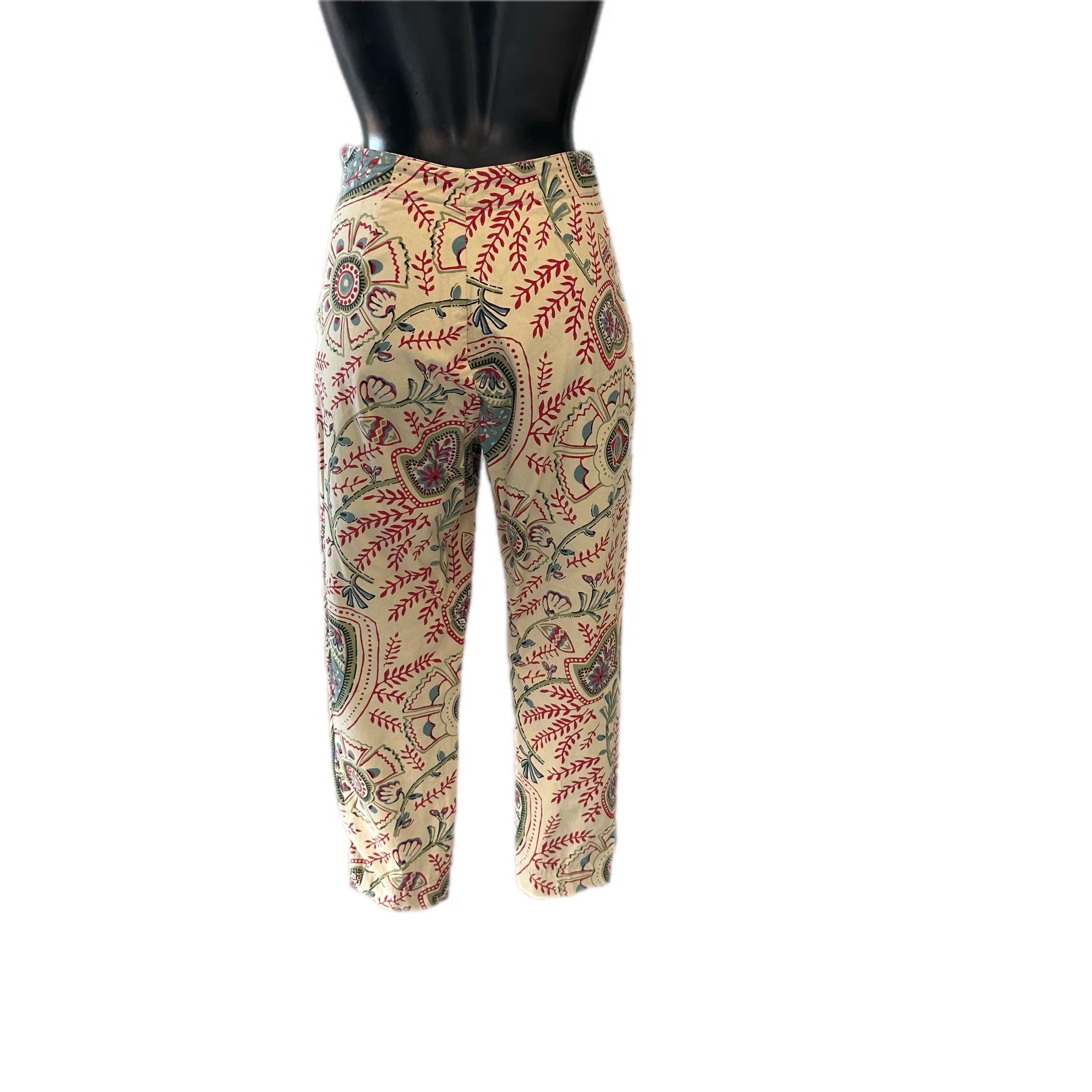 Pantalone Valentino mit eleganter Fantasie in ausgezeichneten Zustand  im Zustand „Hervorragend“ im Angebot in Basaluzzo, IT