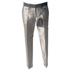 Pantalones Dolce & Gabbana «Runway» de seda, nuevos y con etiqueta, colección 2000