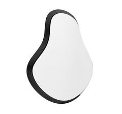 Espejo de madera negro, diseño orgánico y acabado mate, 39 pulgadas - Serie Pantê