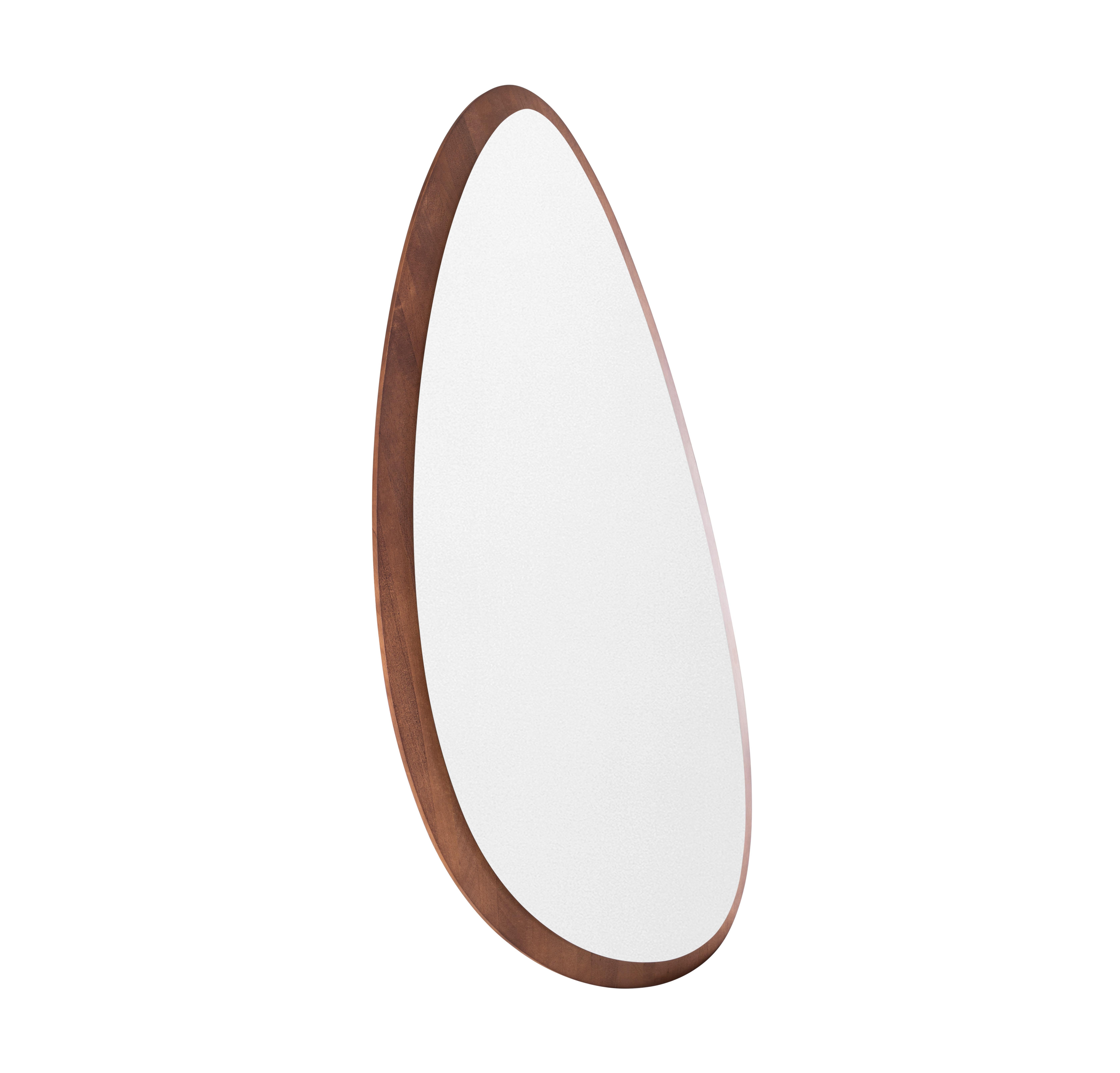 Pante Mirror in Walnut Wood Finish, Set of 4 For Sale 2