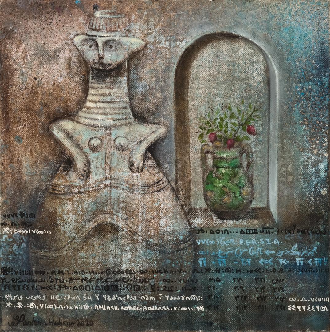 The Luck Codes of Amlash Jan - Gemälde, Mischtechnik auf Leinwand