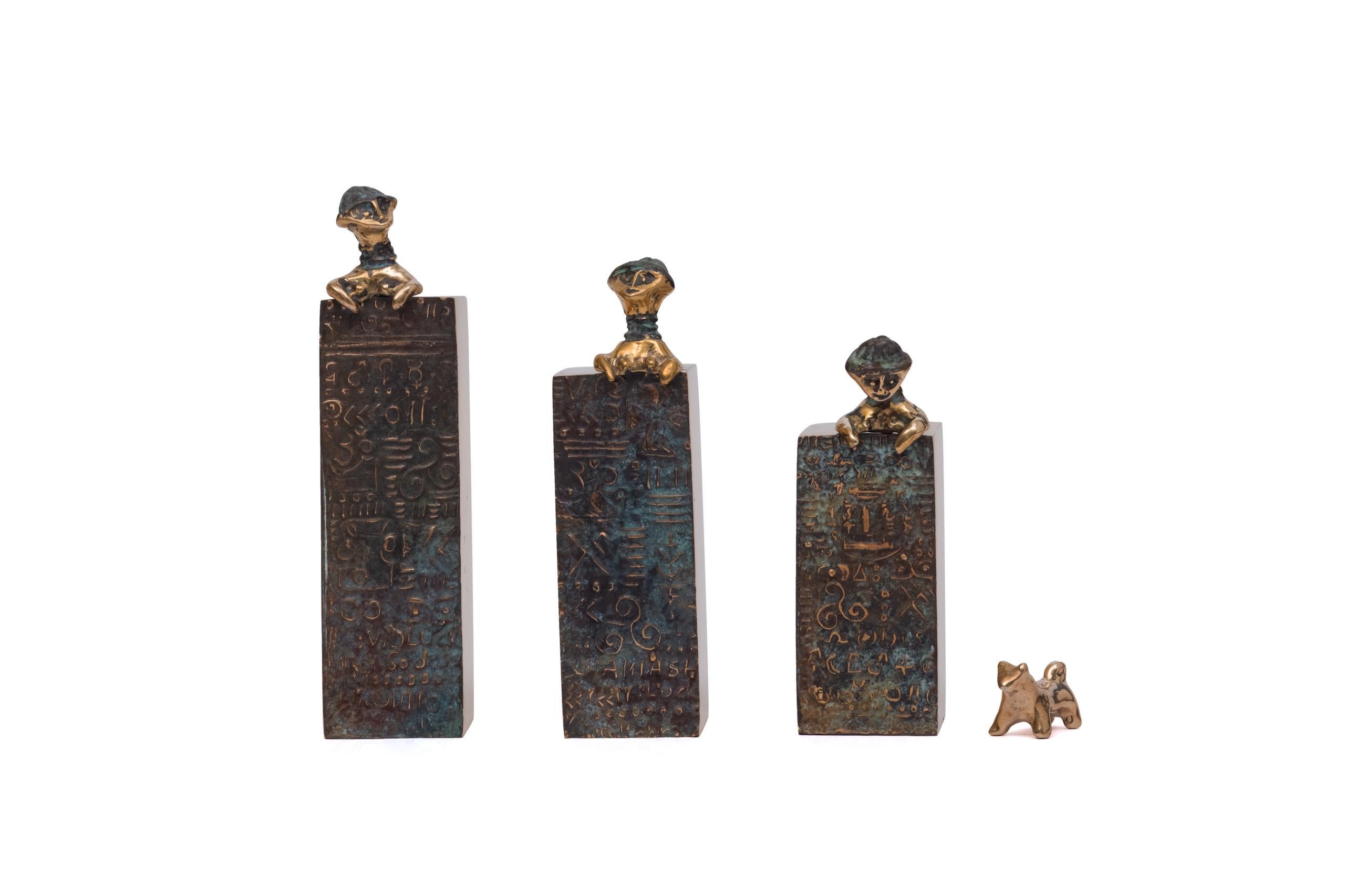 Amlash Jan
s Prosperity Pillars - Sculpture, Bronze - Art by Pantea Mahrou