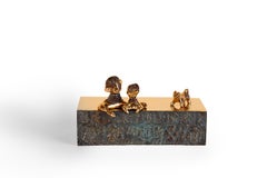 Amlash Pure Love Vibes - Sculpture, bronze