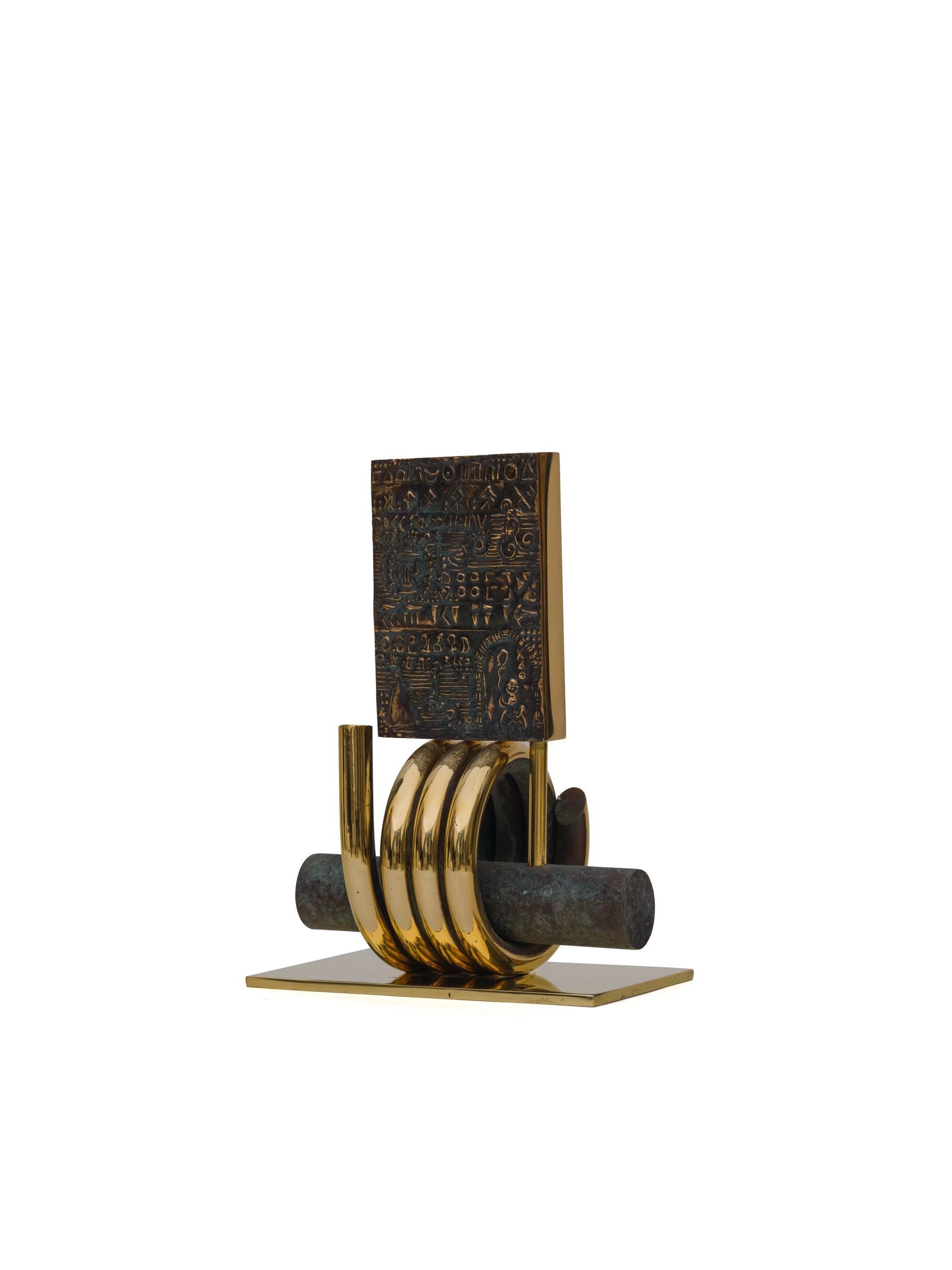 Orbit of Secrets - Sculpture, Bronze - Art by Pantea Mahrou