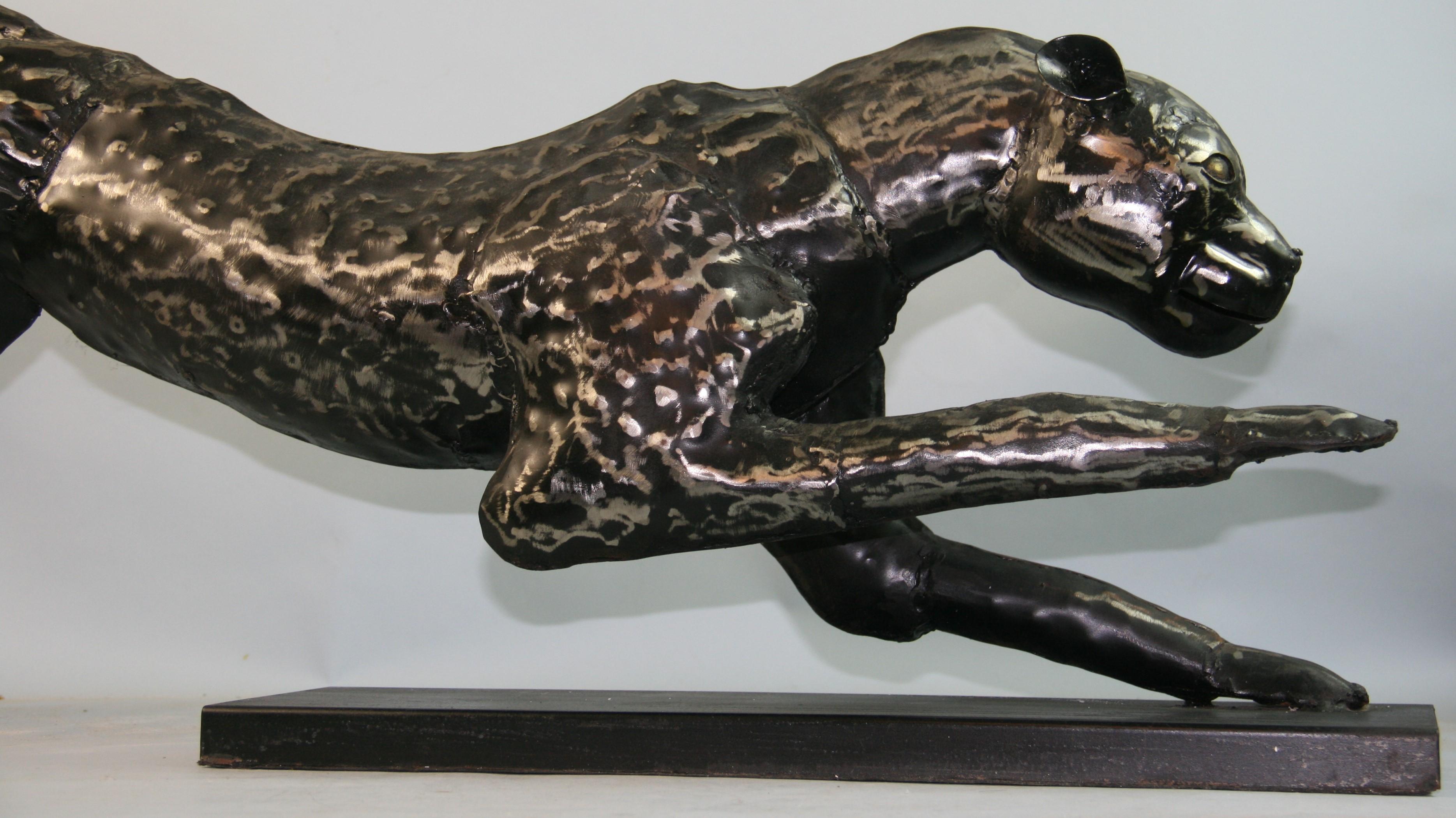Panter Large Scale Metal Sculpture For Sale 4