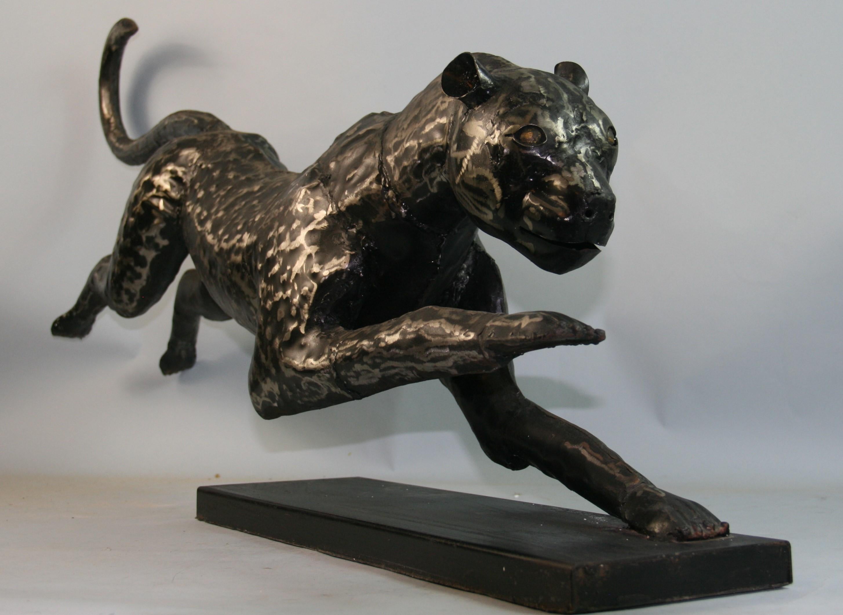 Panter Large Scale Metal Sculpture For Sale 6