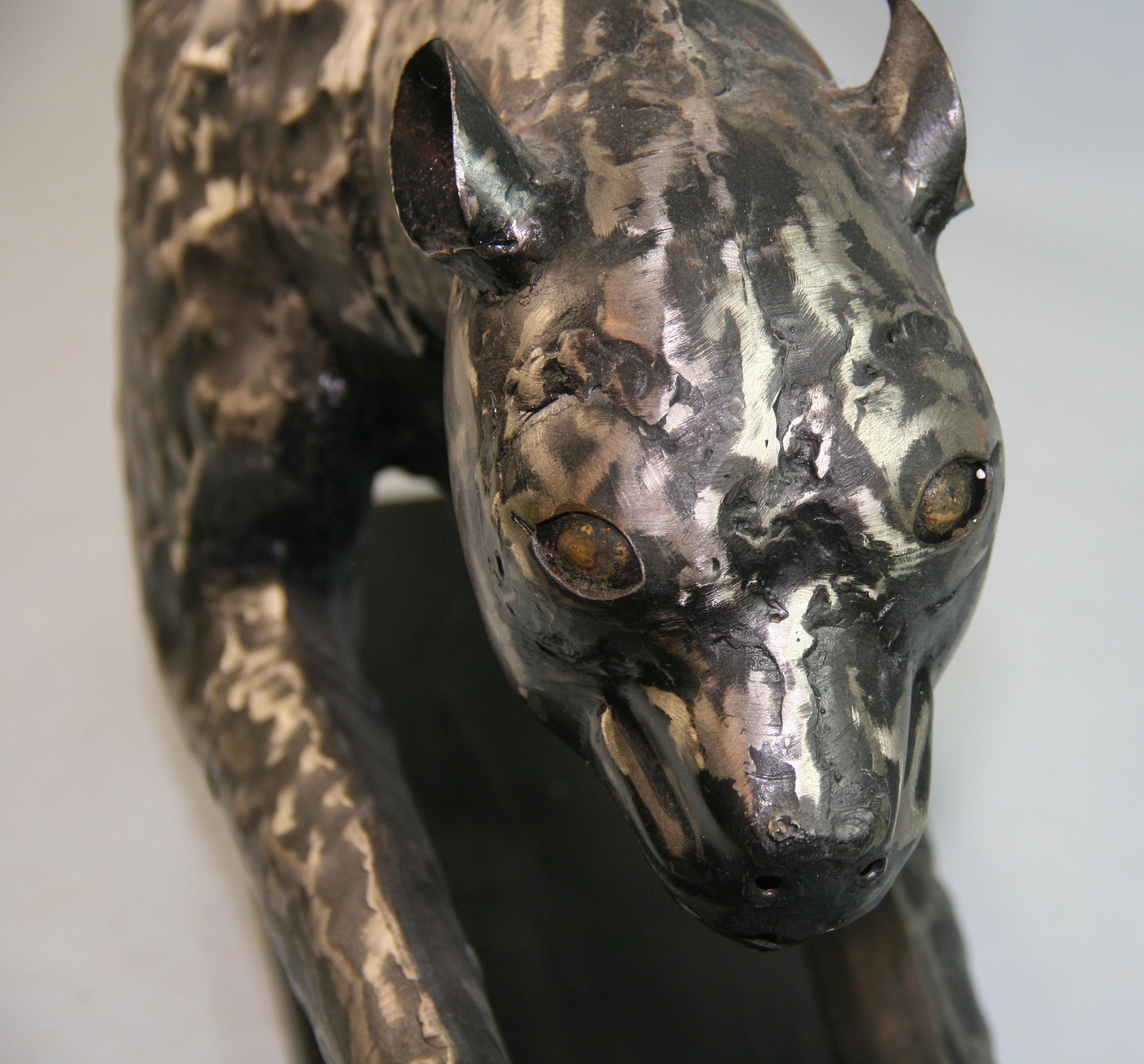 Panter Large Scale Metal Sculpture For Sale 7