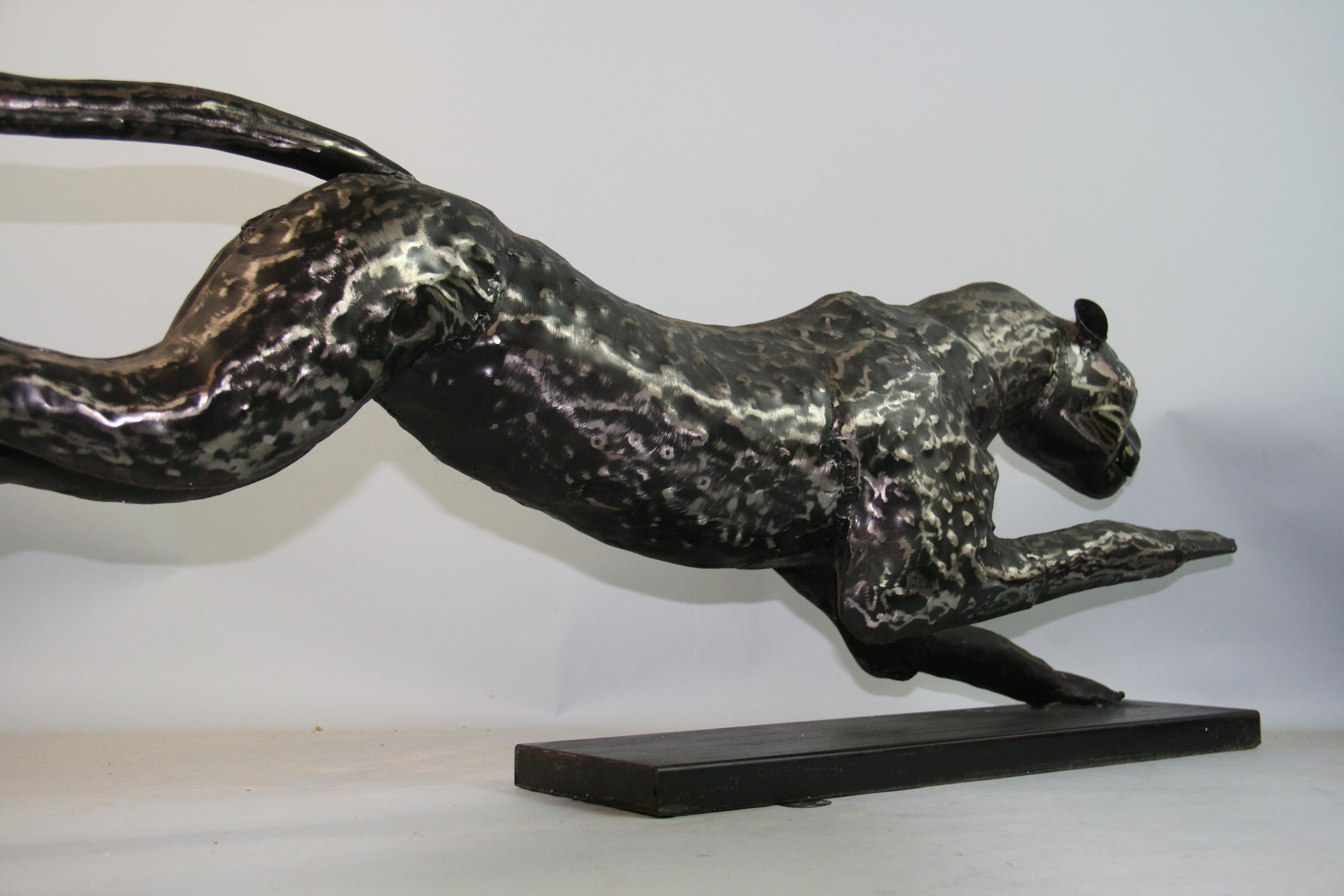 Panter Large Scale Metal Sculpture For Sale 9