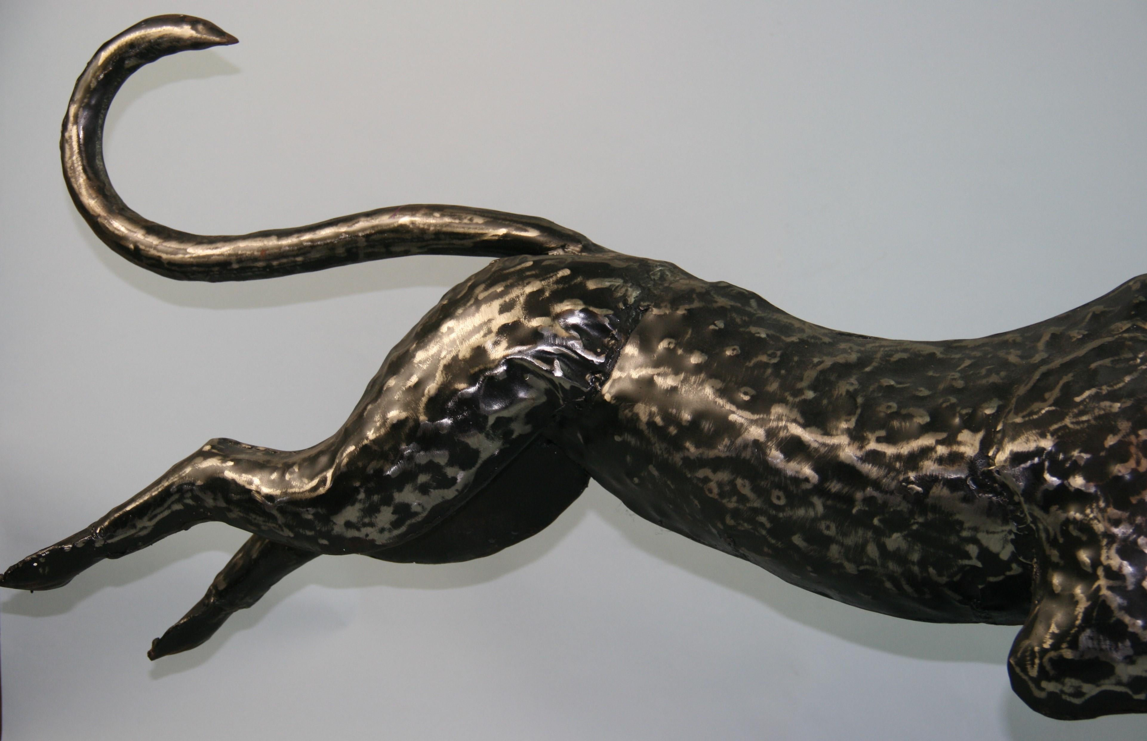 Panter Large Scale Metal Sculpture For Sale 3