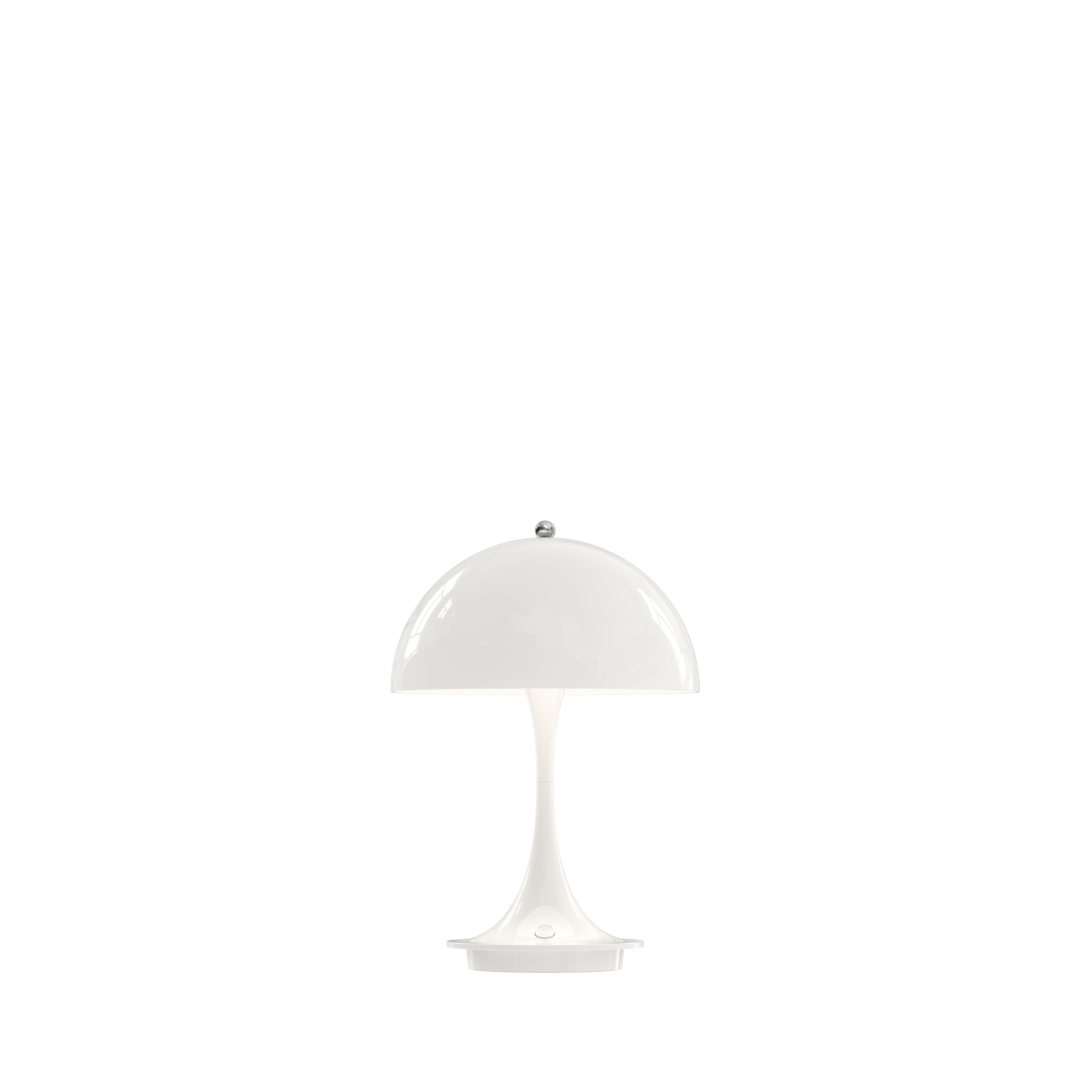 Originally designed in 1971, the Panthella has since become recognised as one of Verner Panton's most significant designs. The recognisable, soft organic shape of the table lamp is not only beautiful but also functional, with a hemispherical shade