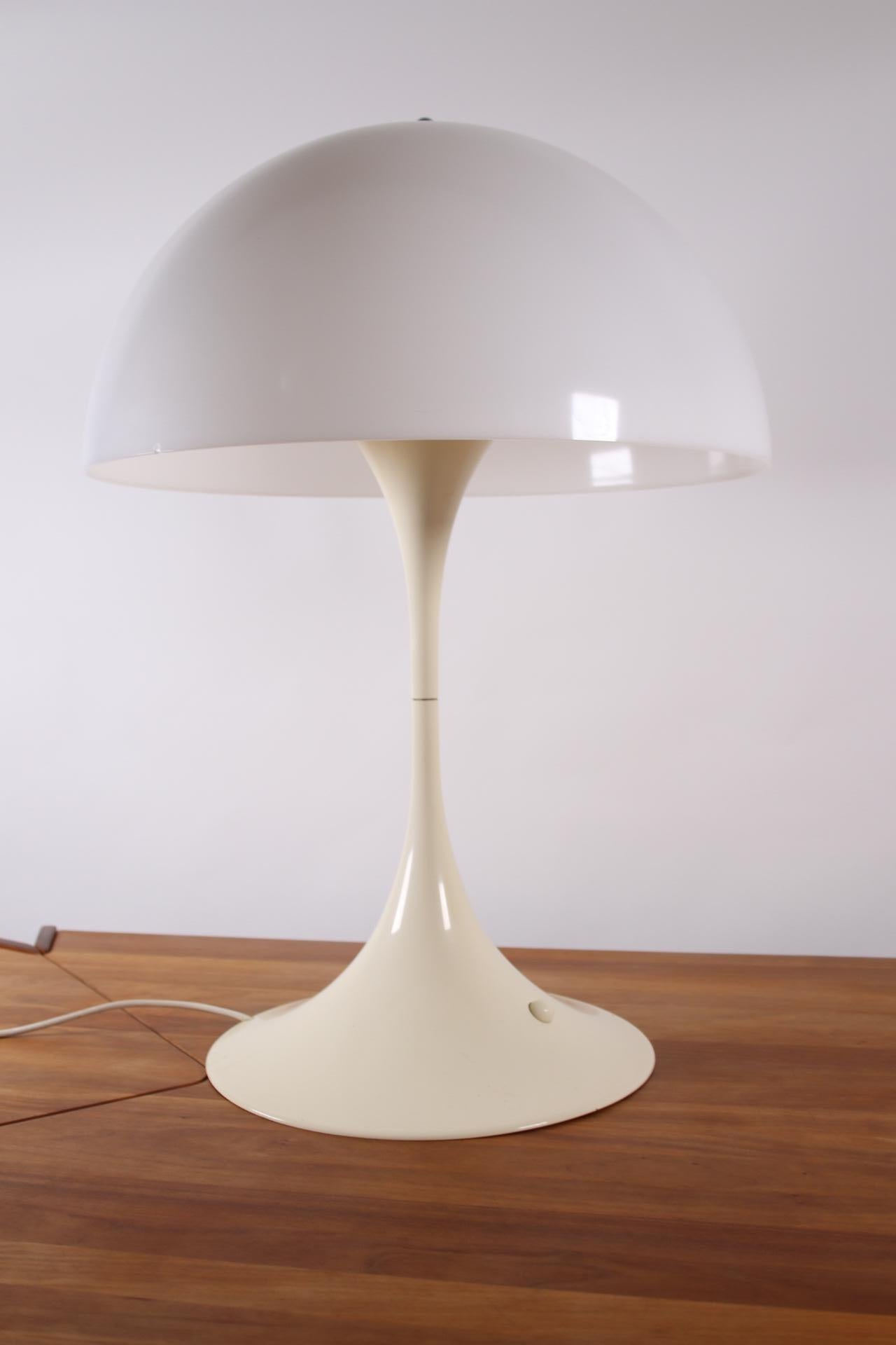 Plastic Panthella Table Lamp Design by Verner Panton for Louis Poulsen