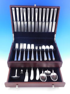 Pantheon by International Sterling Silver Flatware Set for 12 Service 78 pcs