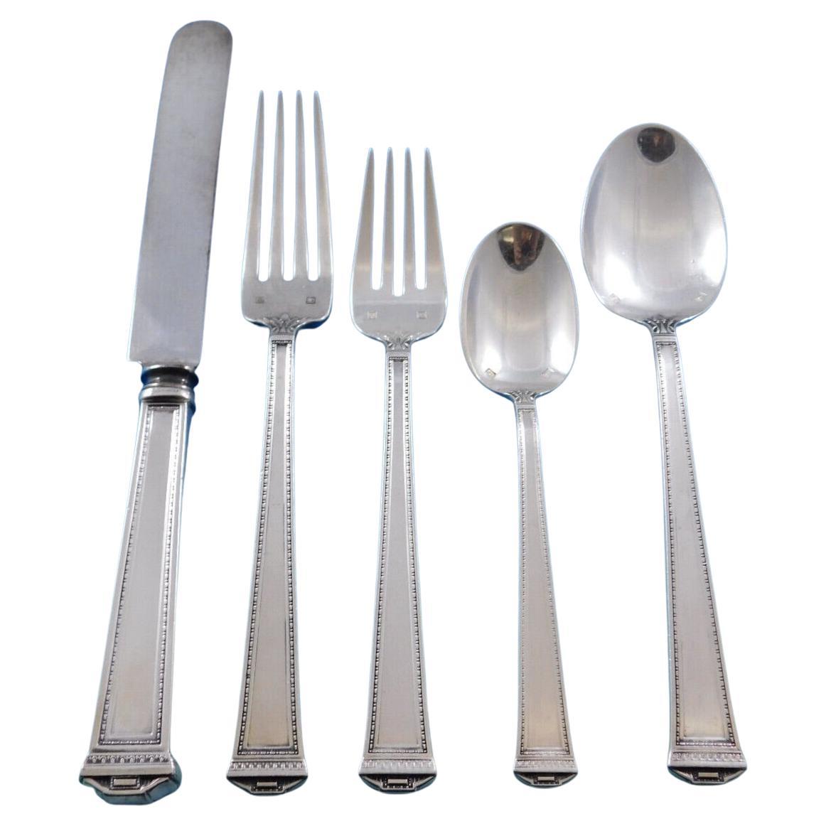 Pantheon by Tuttle International Sterling Silver Flatware Set 60 Pcs Dinner