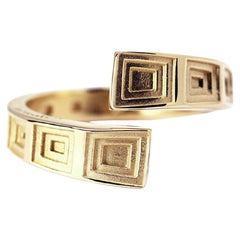 Pantheon Gold Plated Silver Ring by CoRo Jewels