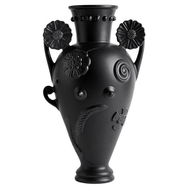Pantheon Persephone Vase - Black For Sale