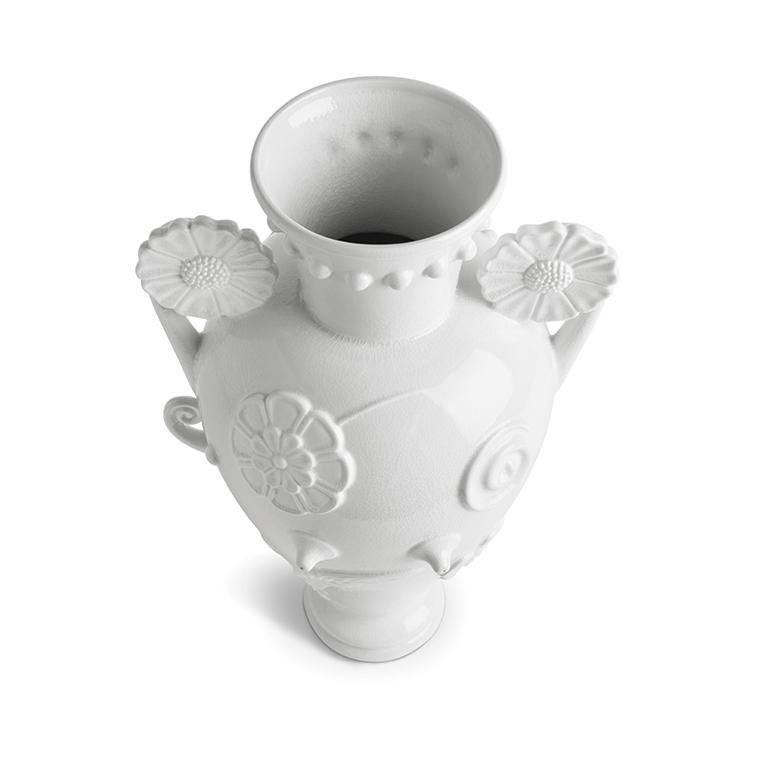 Pantheon Persephone-Vase - Weiß im Zustand „Neu“ im Angebot in Irving, TX