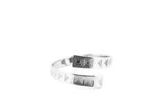 Contemporary Silver Cuff Bracelet by CoRo Jewels, Italy, New Design