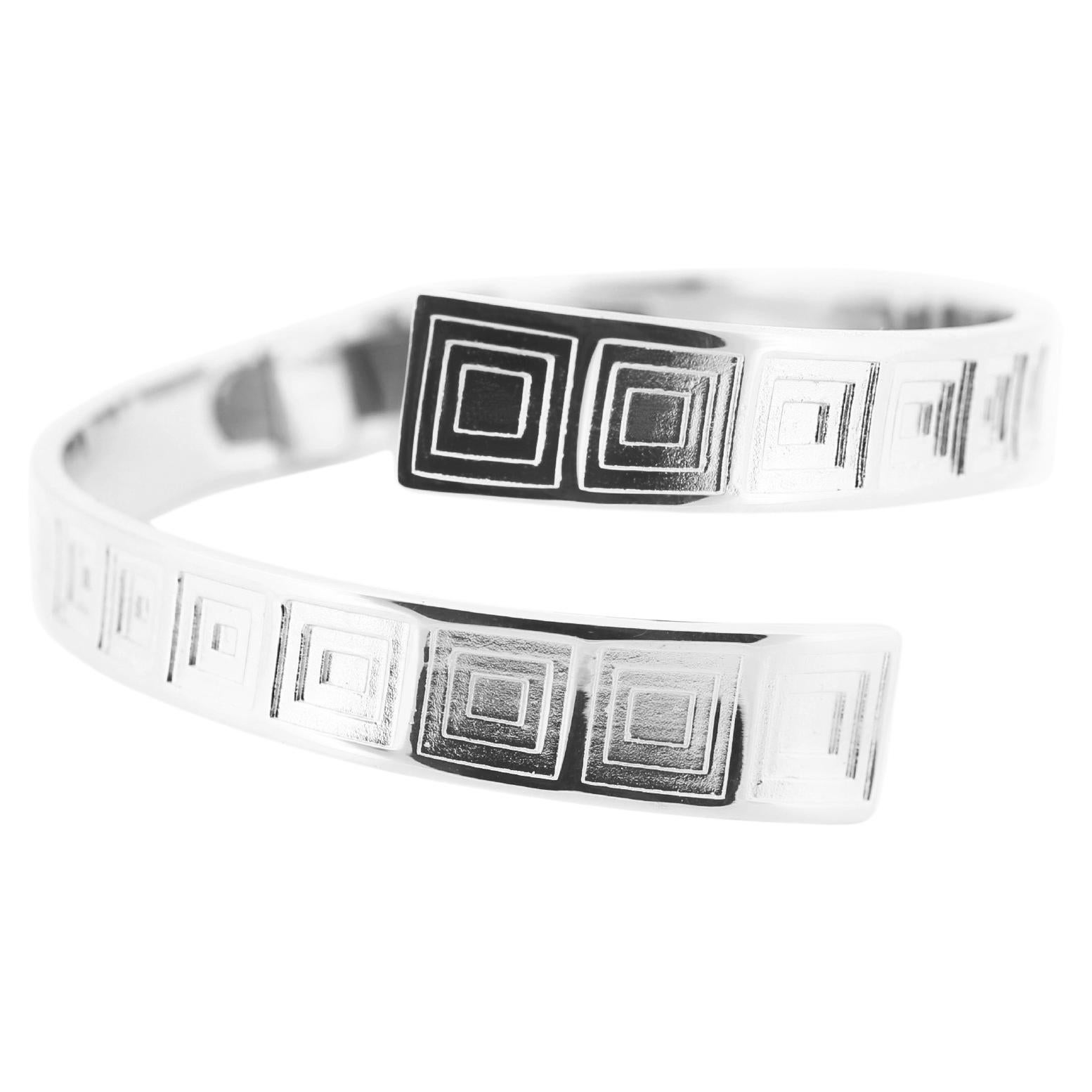 Pantheon Silver Cuff by CoRo Jewels For Sale