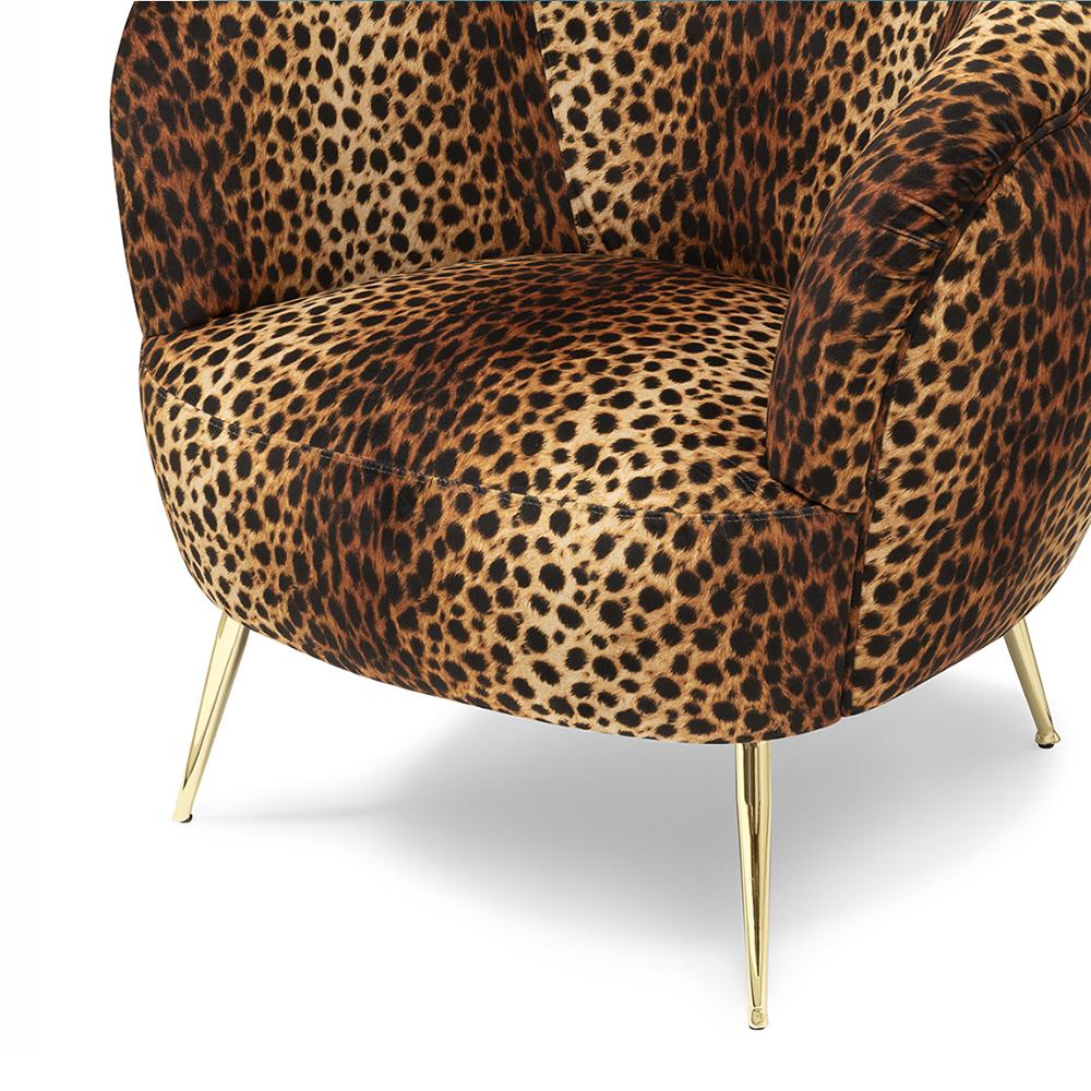 Gilt Panther Armchair For Sale