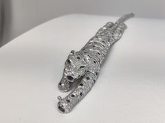 Panther Bracelet Brooch 18 K Diamonds