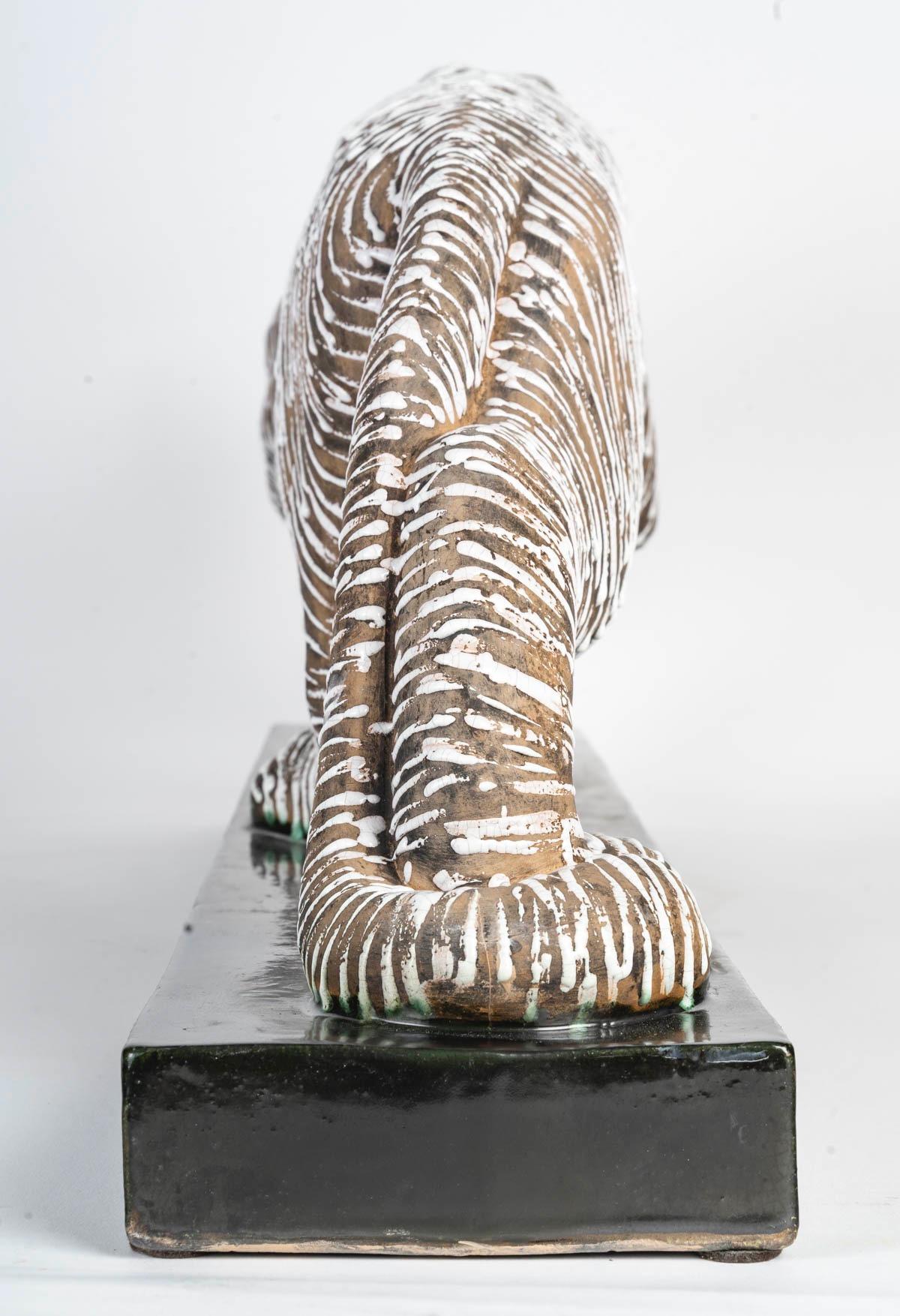 Poterie Panthère par Primavera, vers 1930 en vente