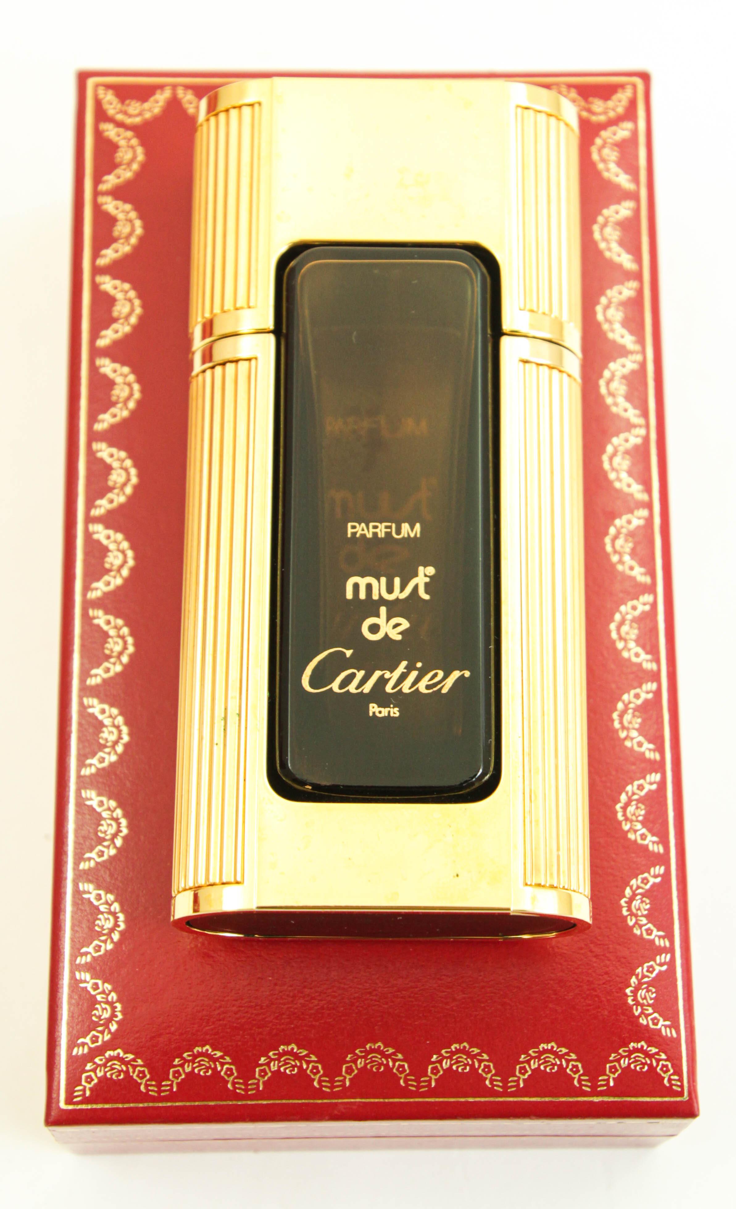 Bottiglia di profumo vintage da collezione Panther de Cartier in scatola originale  Art Déco In condizioni discrete in vendita a North Hollywood, CA