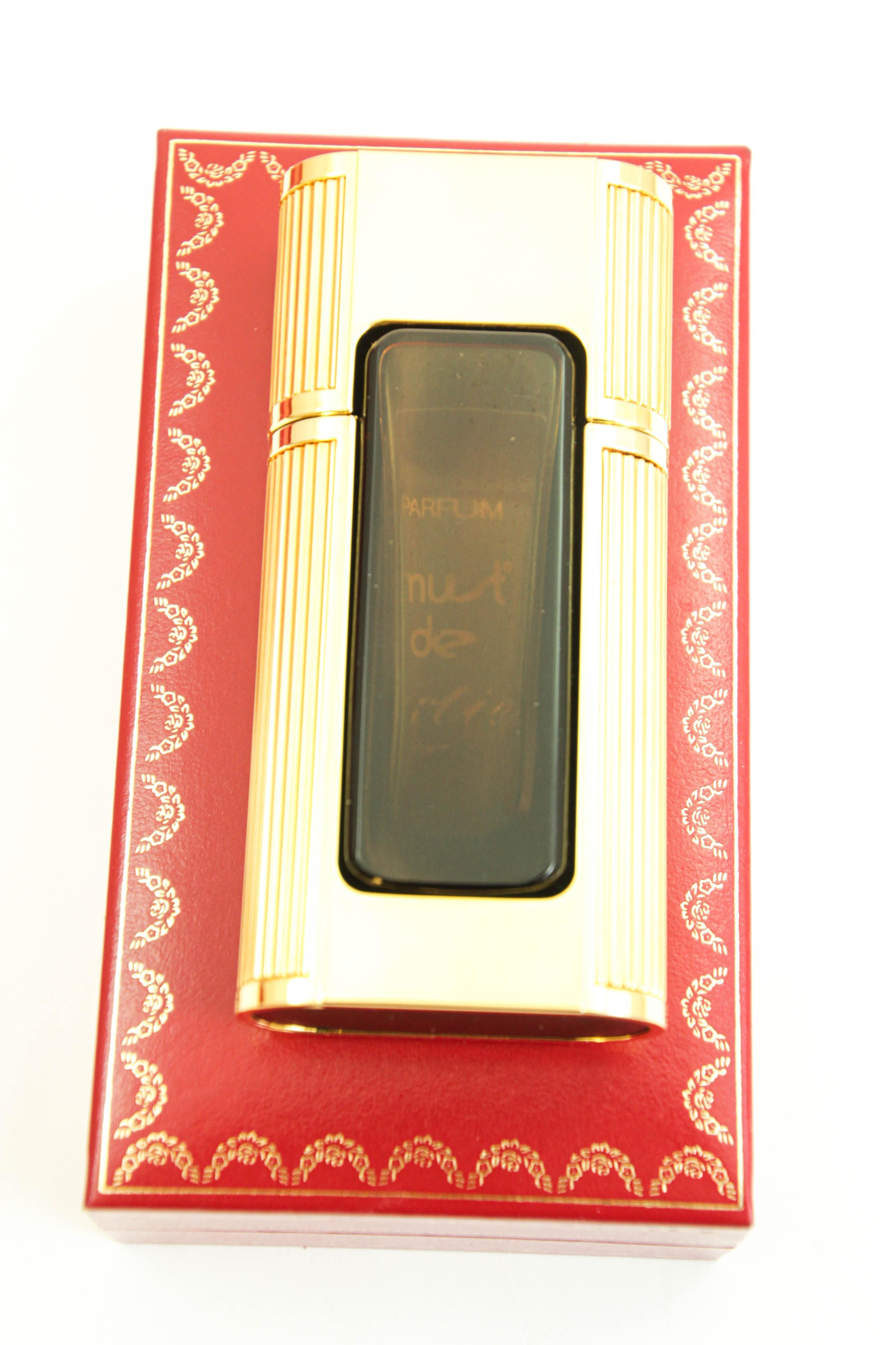 da uomo o donna Bottiglia di profumo vintage da collezione Panther de Cartier in scatola originale  Art Déco in vendita