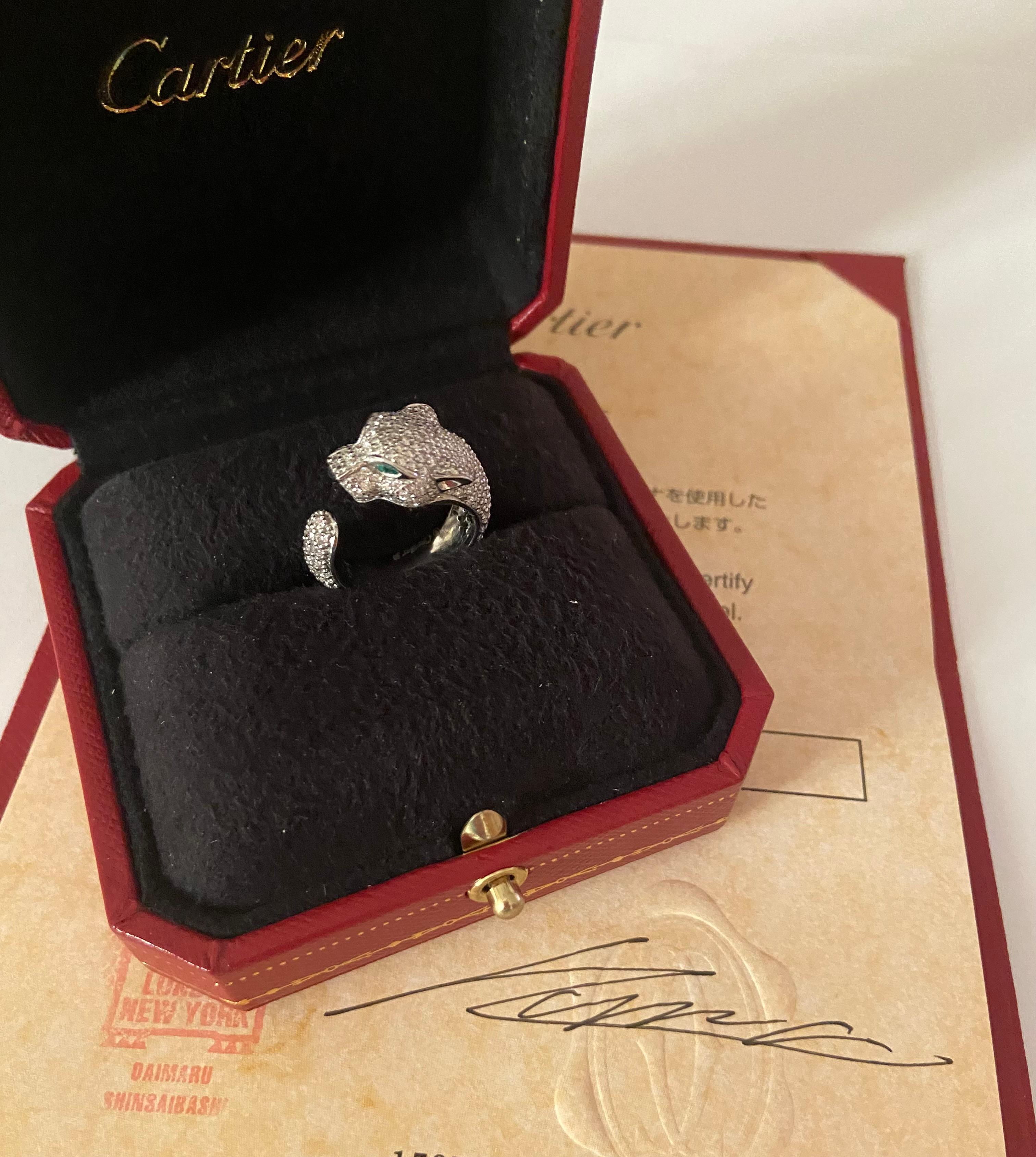 Panther De Cartier Ring  In Excellent Condition For Sale In Massafra, IT