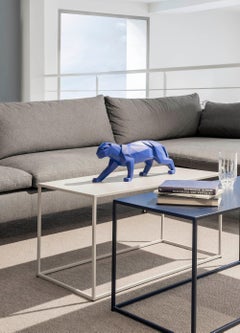 Panther Figurine. Blue matte