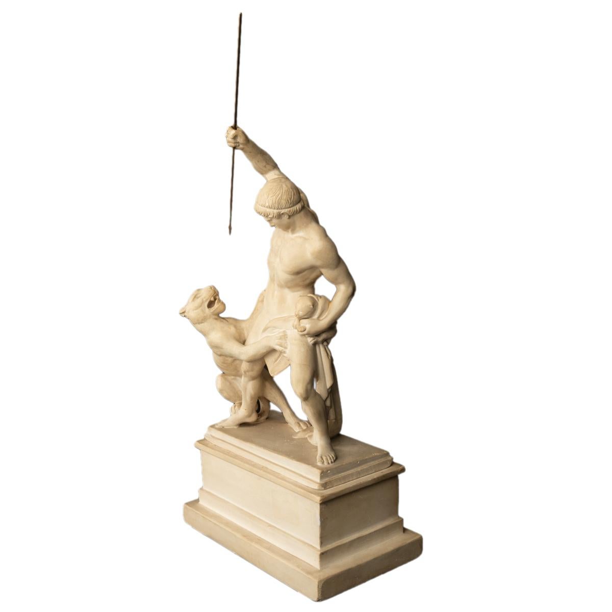 Sculpture danoise néoclassique « chasseur de panthères » Jens Adolph Jerichau 1846  en vente 2