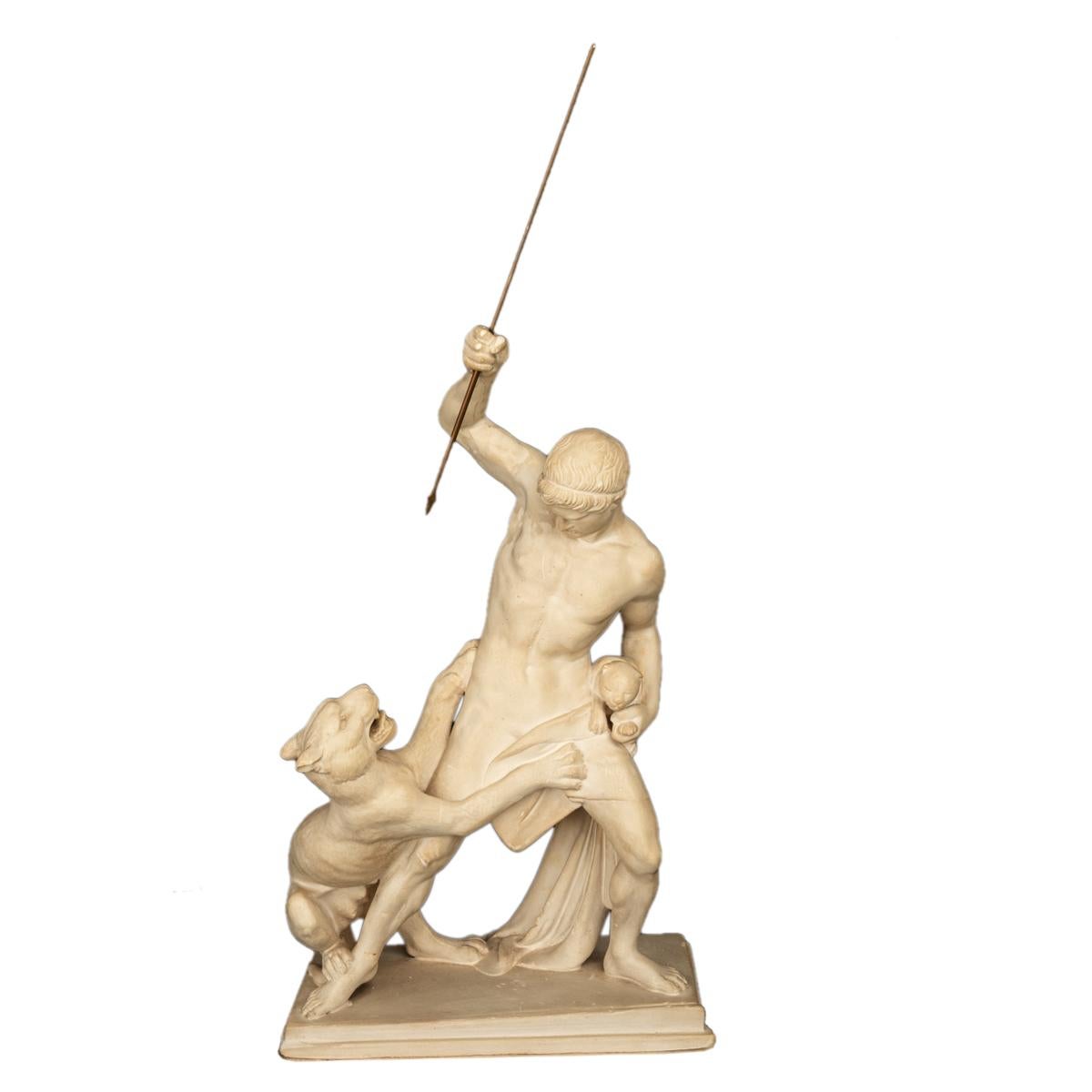 Sculpture danoise néoclassique « chasseur de panthères » Jens Adolph Jerichau 1846  en vente 4