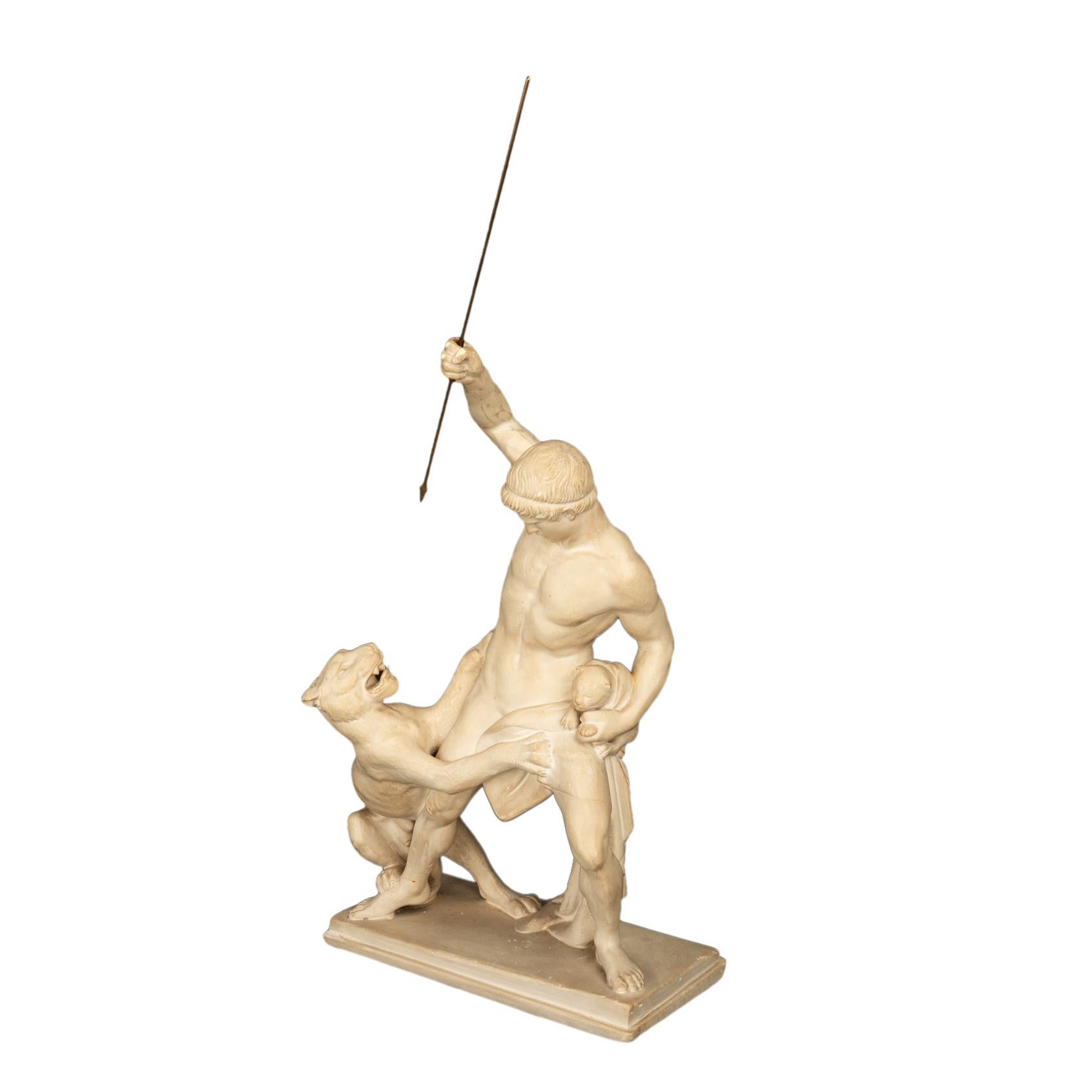 Sculpture danoise néoclassique « chasseur de panthères » Jens Adolph Jerichau 1846  en vente 5