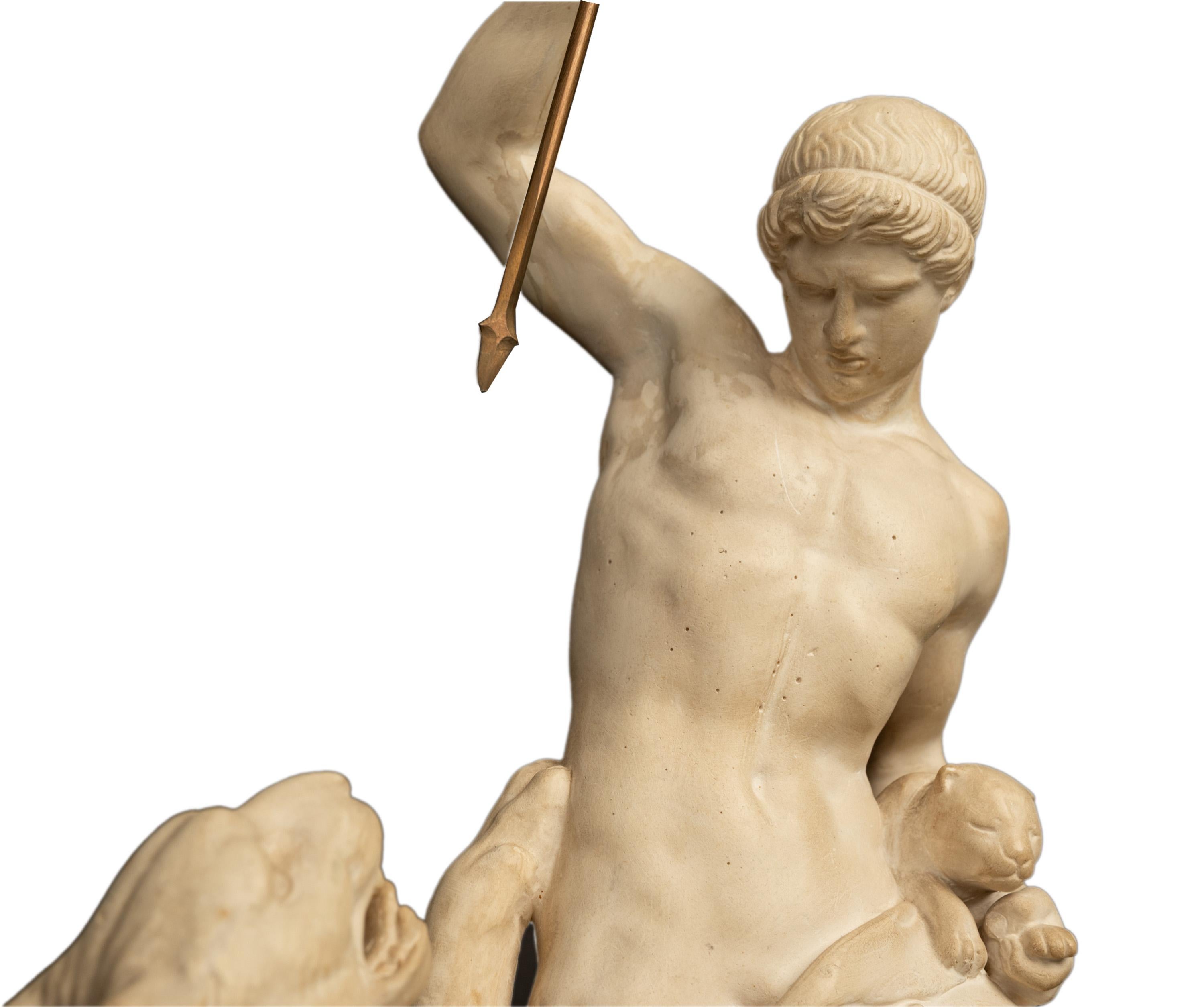 Sculpture danoise néoclassique « chasseur de panthères » Jens Adolph Jerichau 1846  en vente 6