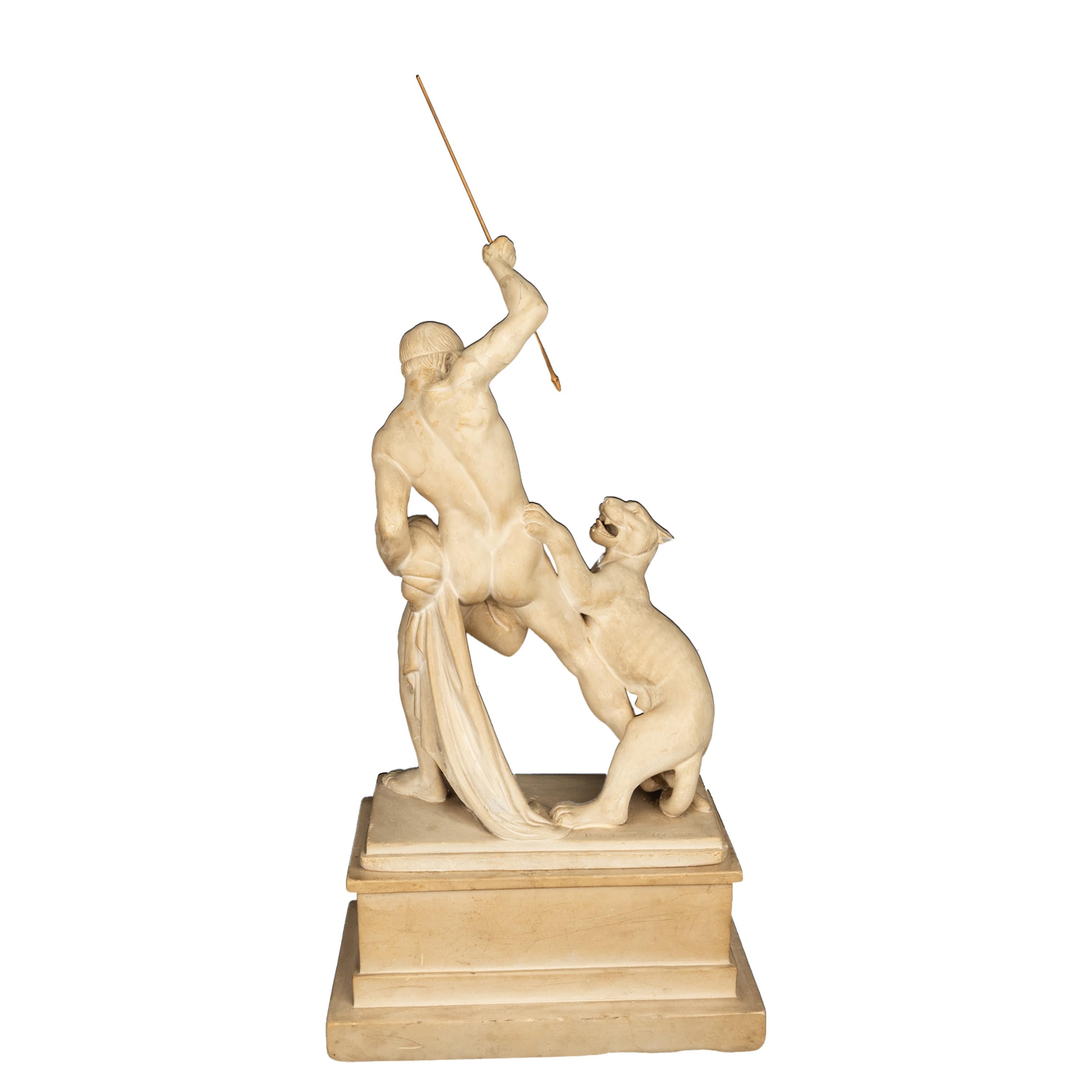 Moulage Sculpture danoise néoclassique « chasseur de panthères » Jens Adolph Jerichau 1846  en vente