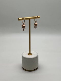 Panther Lioness Leopard Diamond 14K Rose Gold Statement Dangle Emerald Earrings