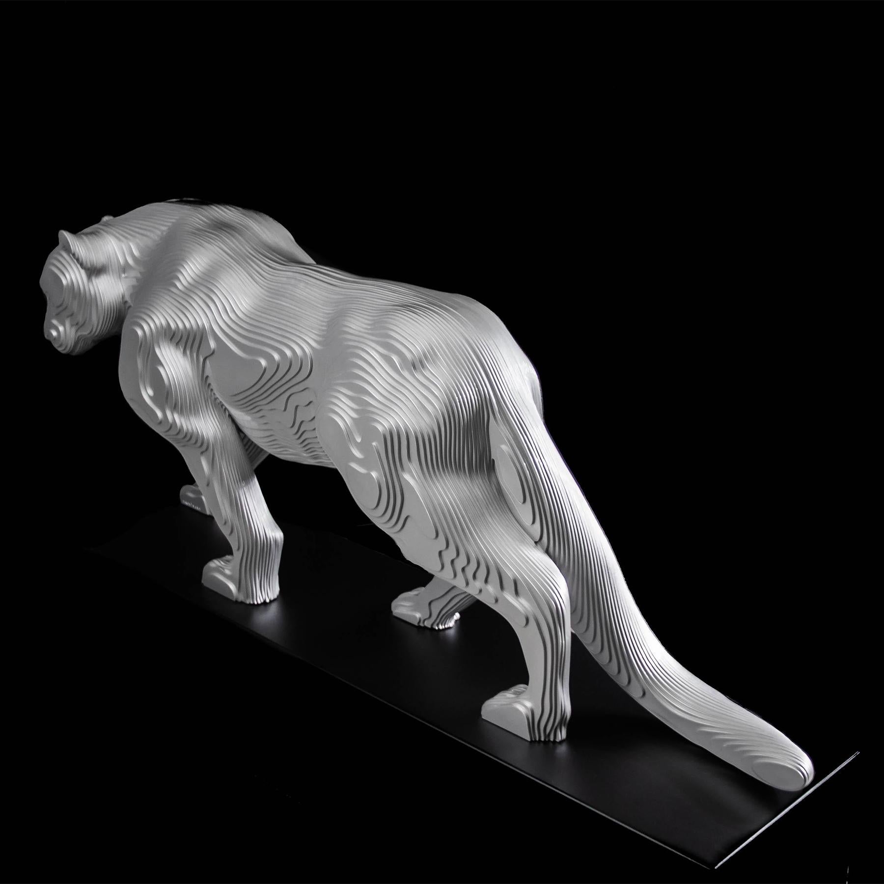 Panther Polished Sculpture For Sale 3
