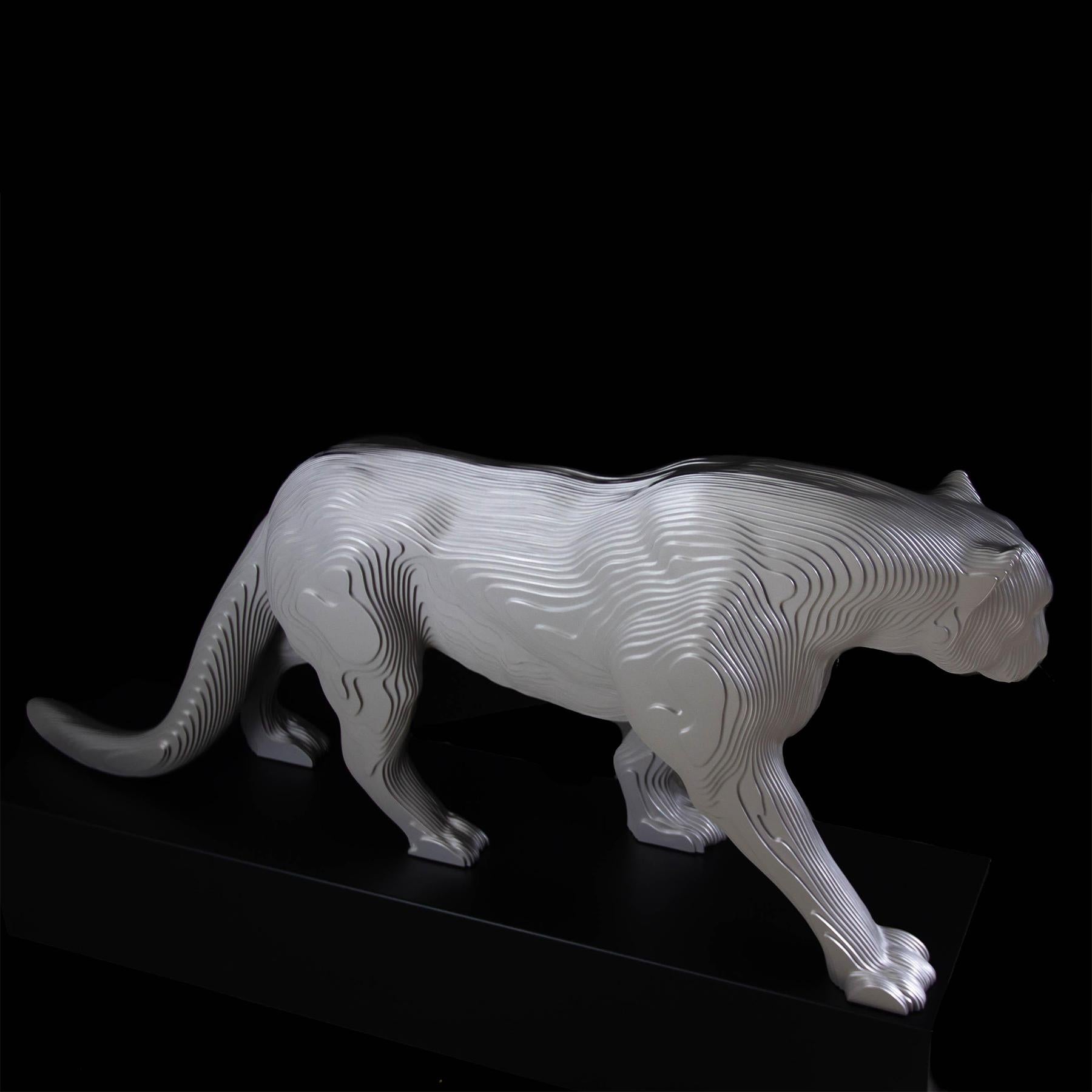 Panther Polished Sculpture For Sale 4