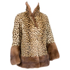 Vintage Panther Print Mink Coat 1950s