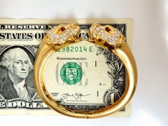 Panther Reflect Bangle Endless 6.00 Carat Natural Diamonds Bracelet 18 Karat