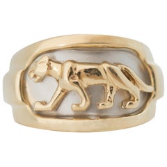 Panther Ring in 14 Karat Gold