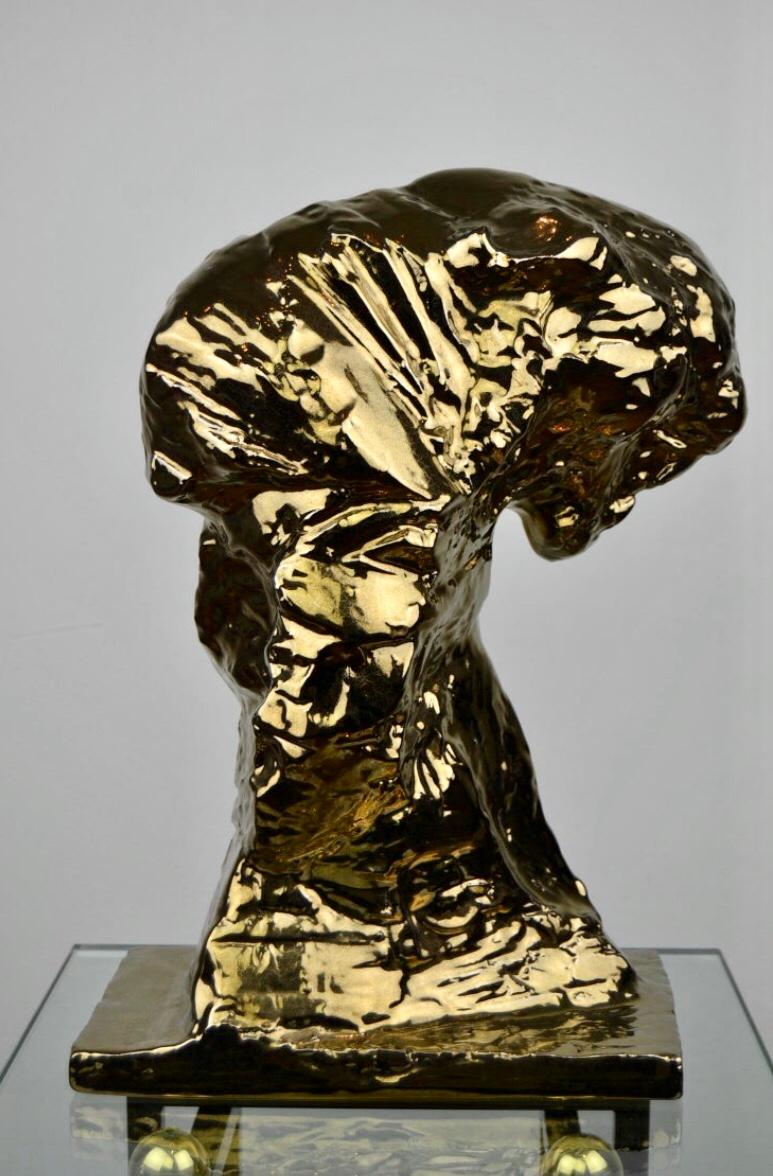 Sculpture de panthère Patrick Villas , Royal Boch , édition limitée en vente 2