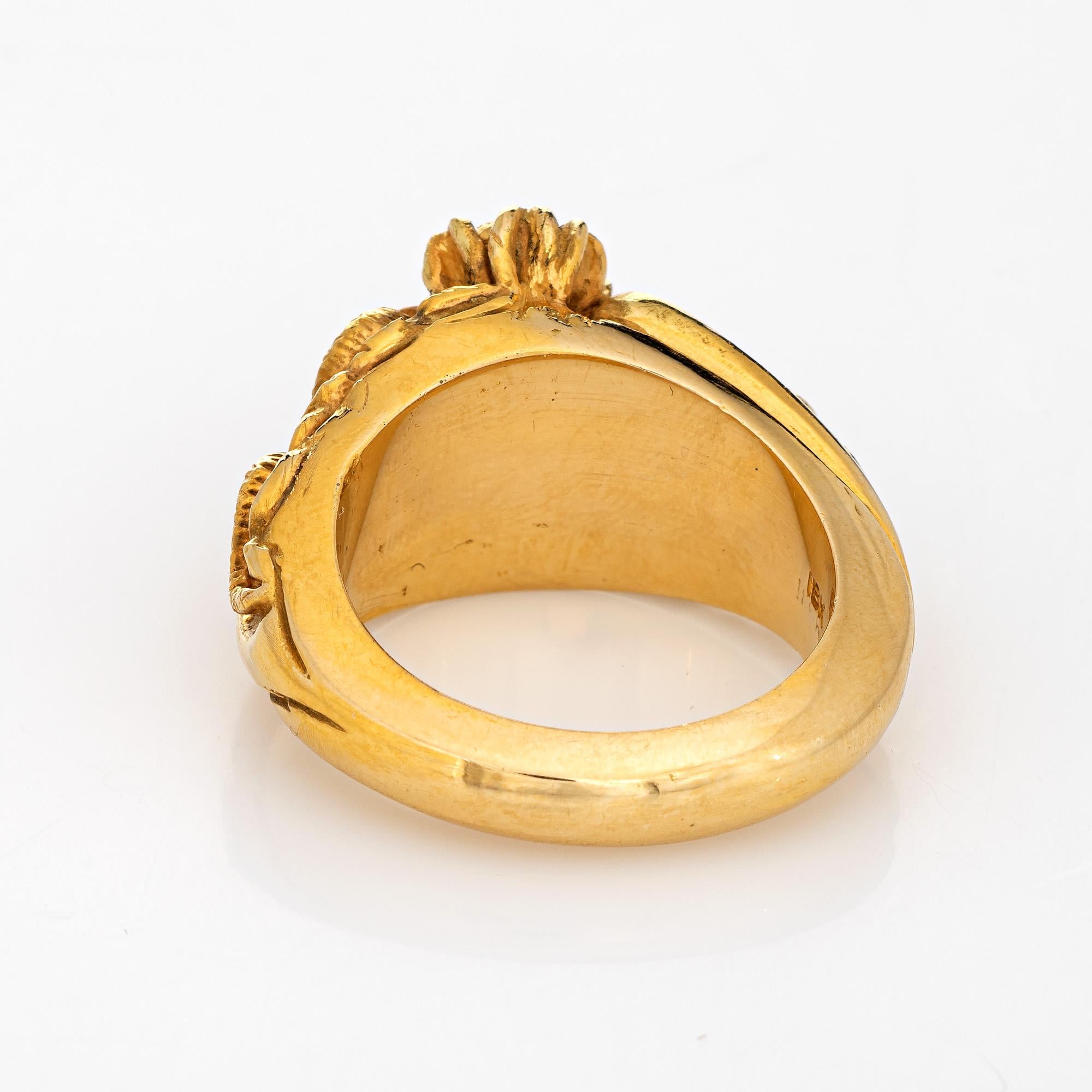 heavy gold ring mens