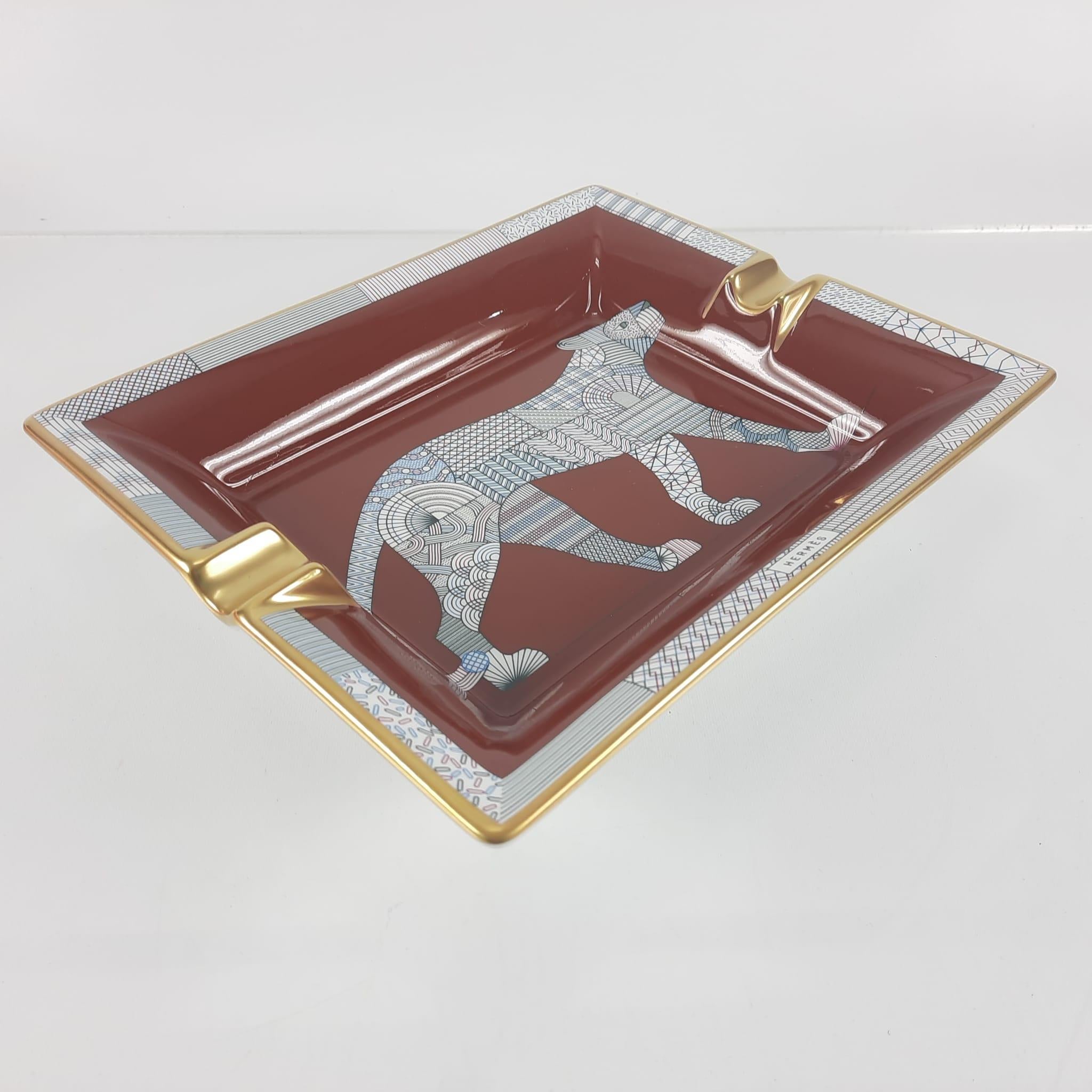 Hermès Panthera Deco ashtray For Sale 1
