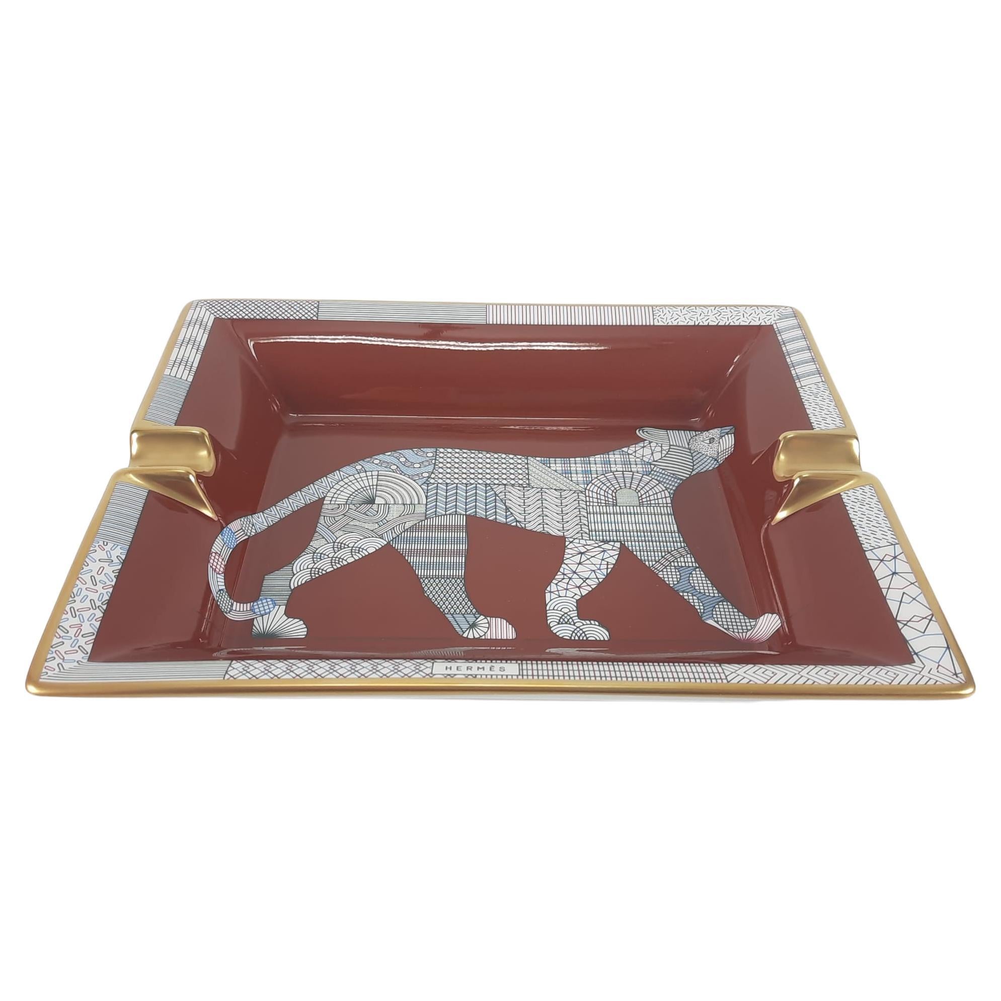 Hermès Panthera Deco ashtray For Sale