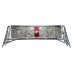 Panthera Marquetry Tambour Sideboard