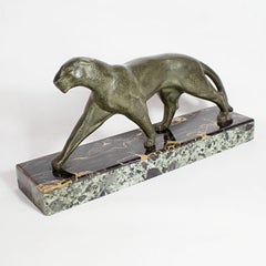 'Panthére' an Art Deco Bronze Sculpture by Michel Decoux, circa 1920