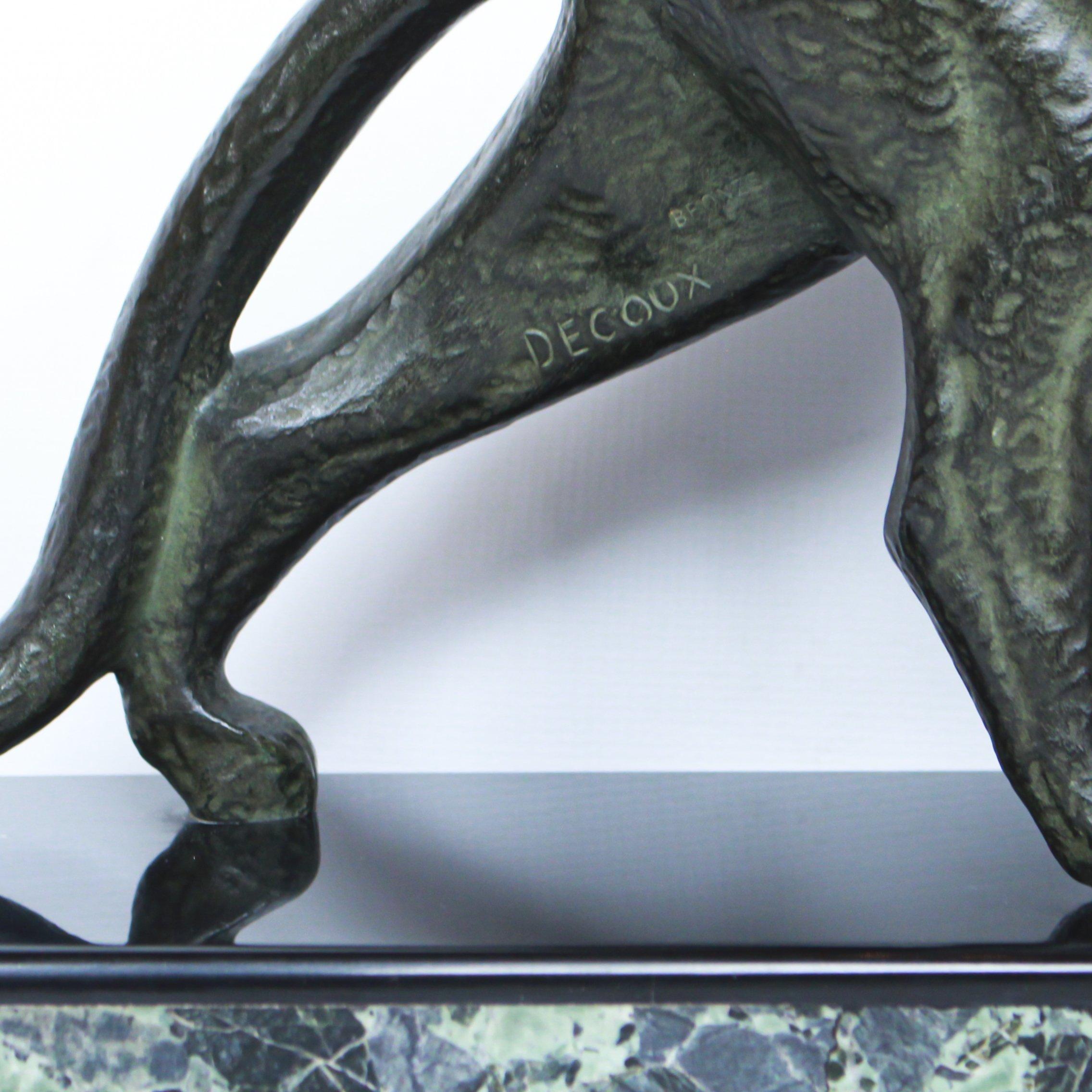 Bronze 'Panthère’ an Art Deco Sculpture by Michel Decoux