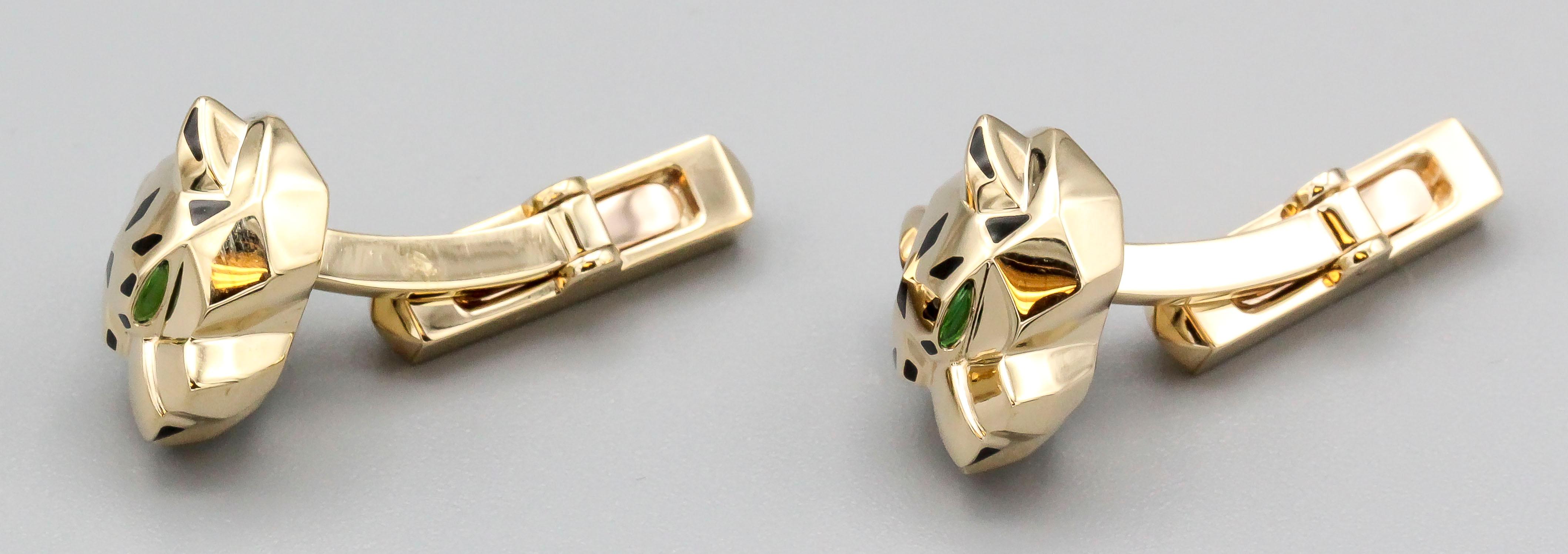 cartier panther cufflinks