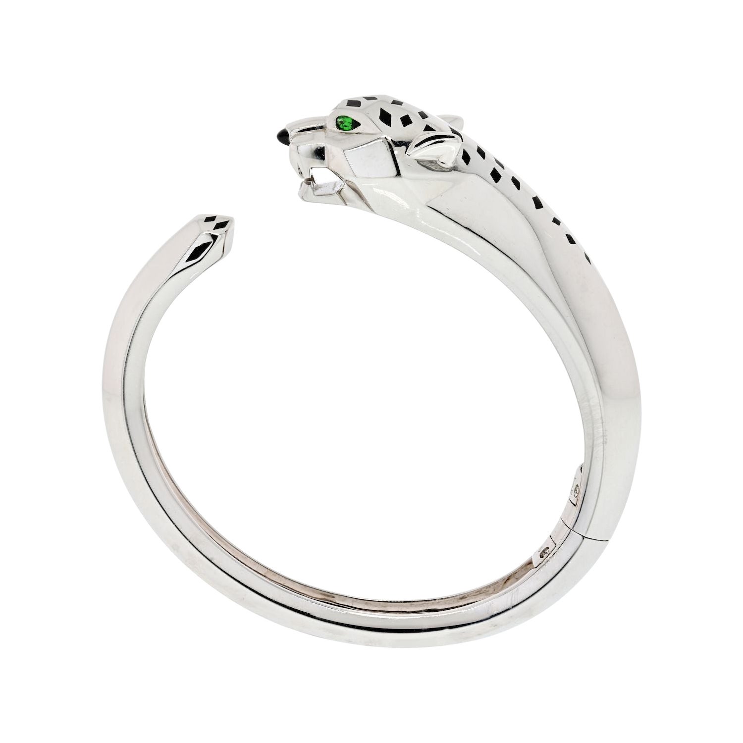 Pulsera brazalete Panthere De Cartier de oro blanco de 18 quilates